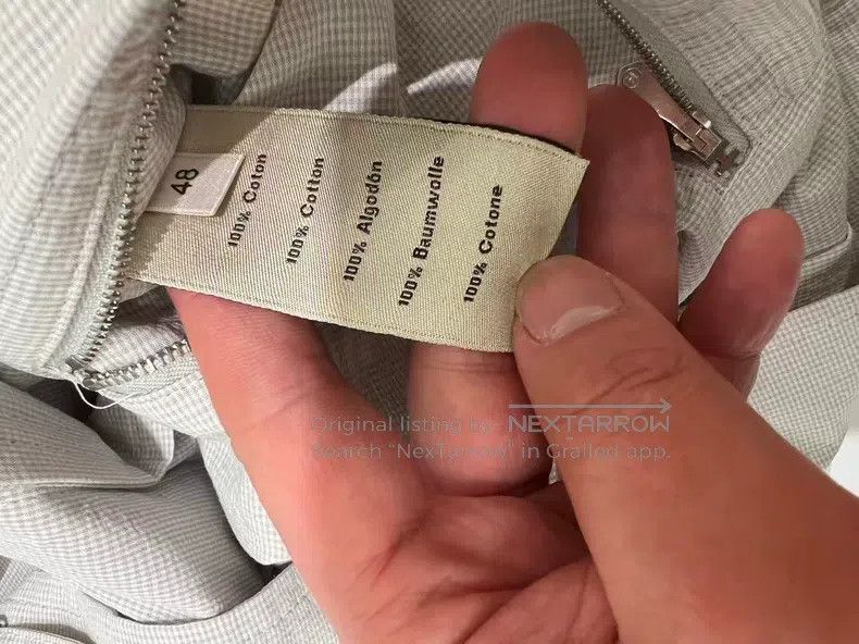 Hermes Hermes Men's simple windbreaker jacket - 100% pure cotton Size US M / EU 48-50 / 2 - 8 Thumbnail