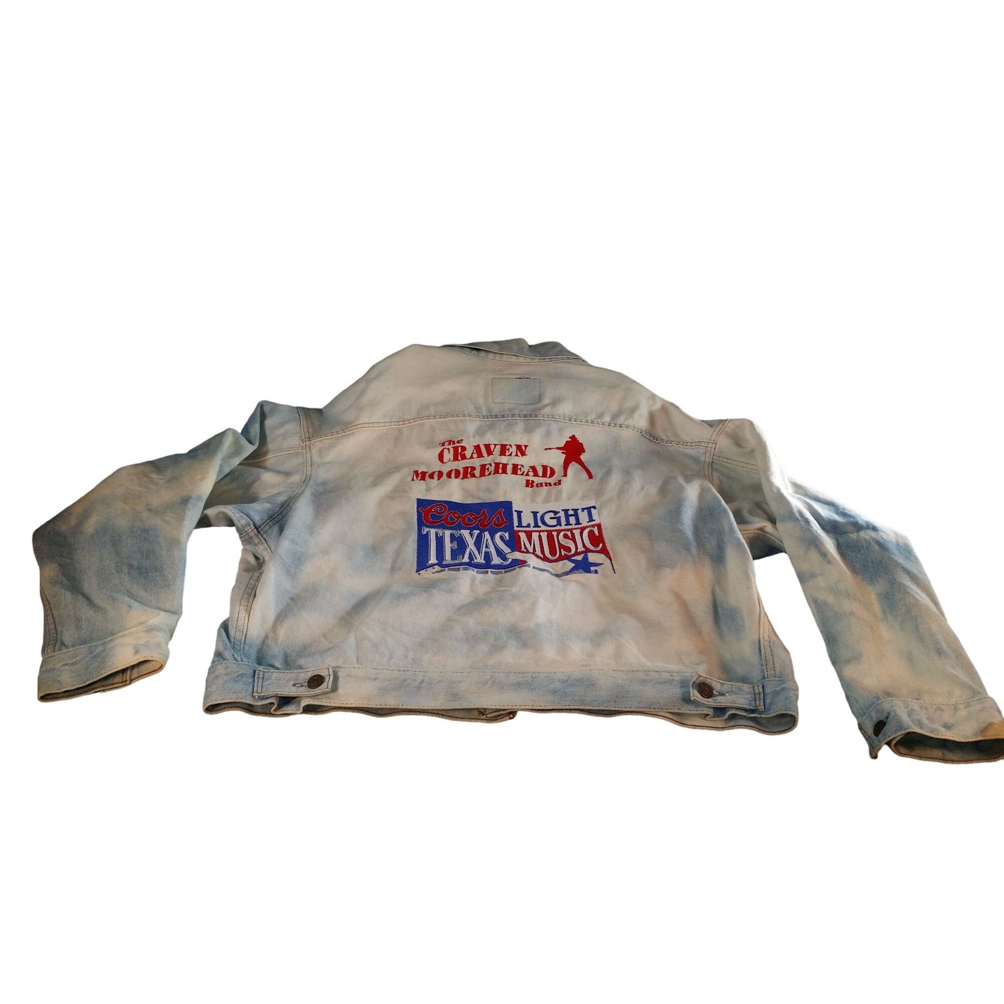 Vintage FM X 94.5 The Craven Moorehead Band Denim Jacket Men Sz XXL Size US XXL / EU 58 / 5 - 7 Thumbnail