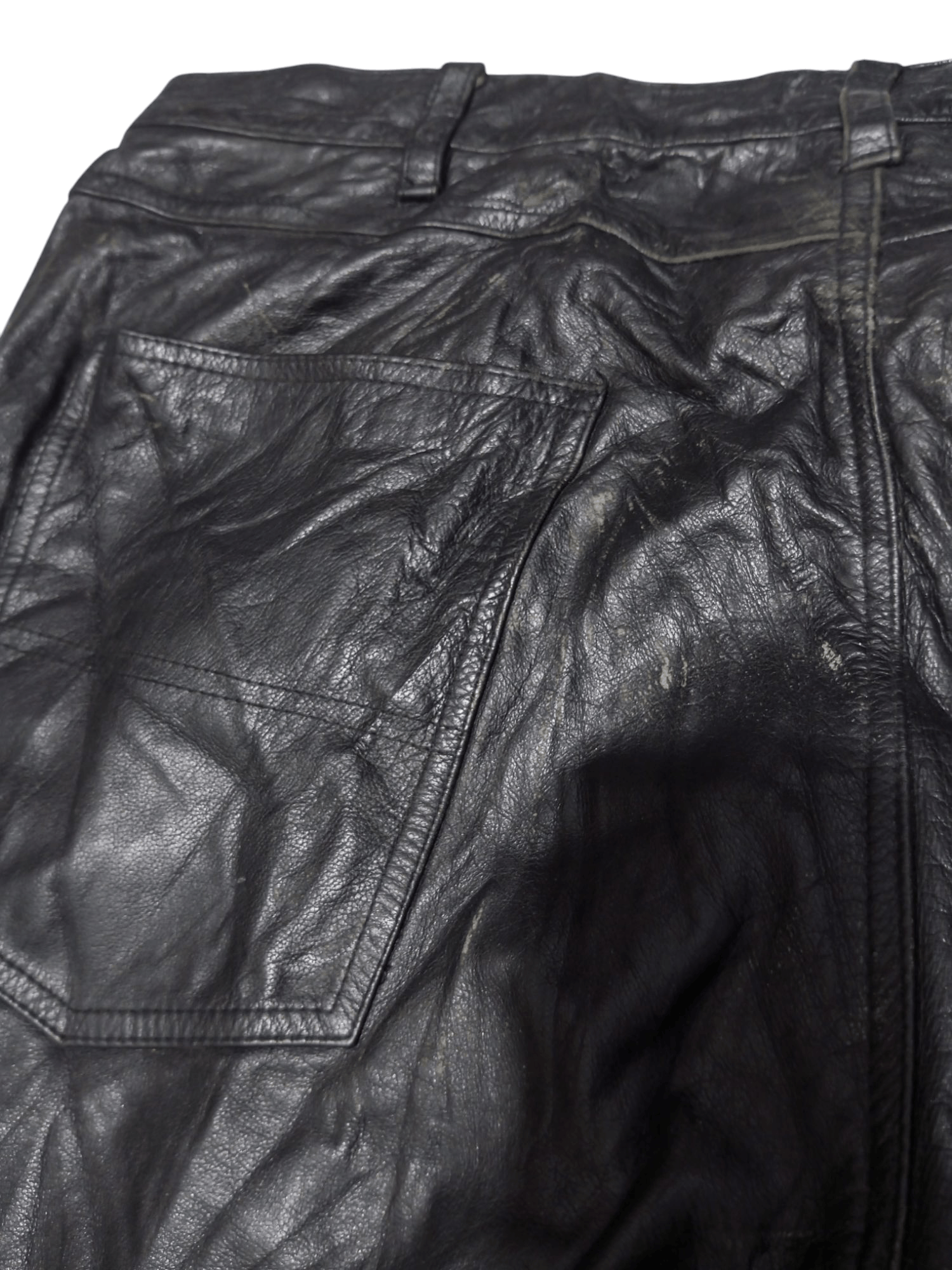 20471120 Vintage sean john leather big size baggy pants Size US 42 / EU 58 - 4 Thumbnail