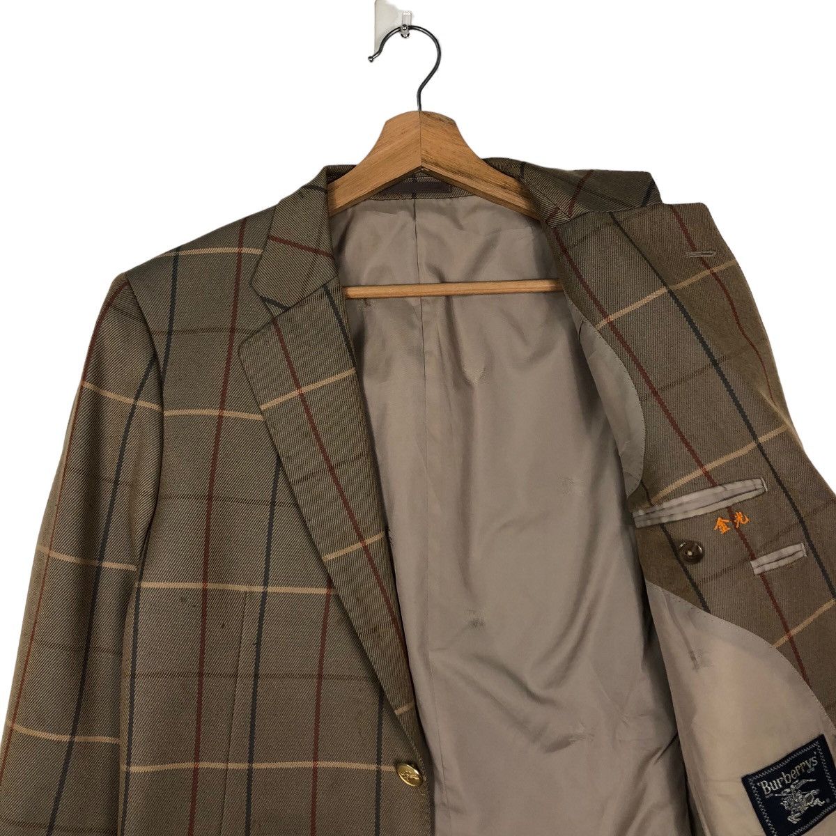 Burberry Vintage Burberrys Double Breasts Jackets Coat Tartan Design Size US M / EU 48-50 / 2 - 12 Thumbnail