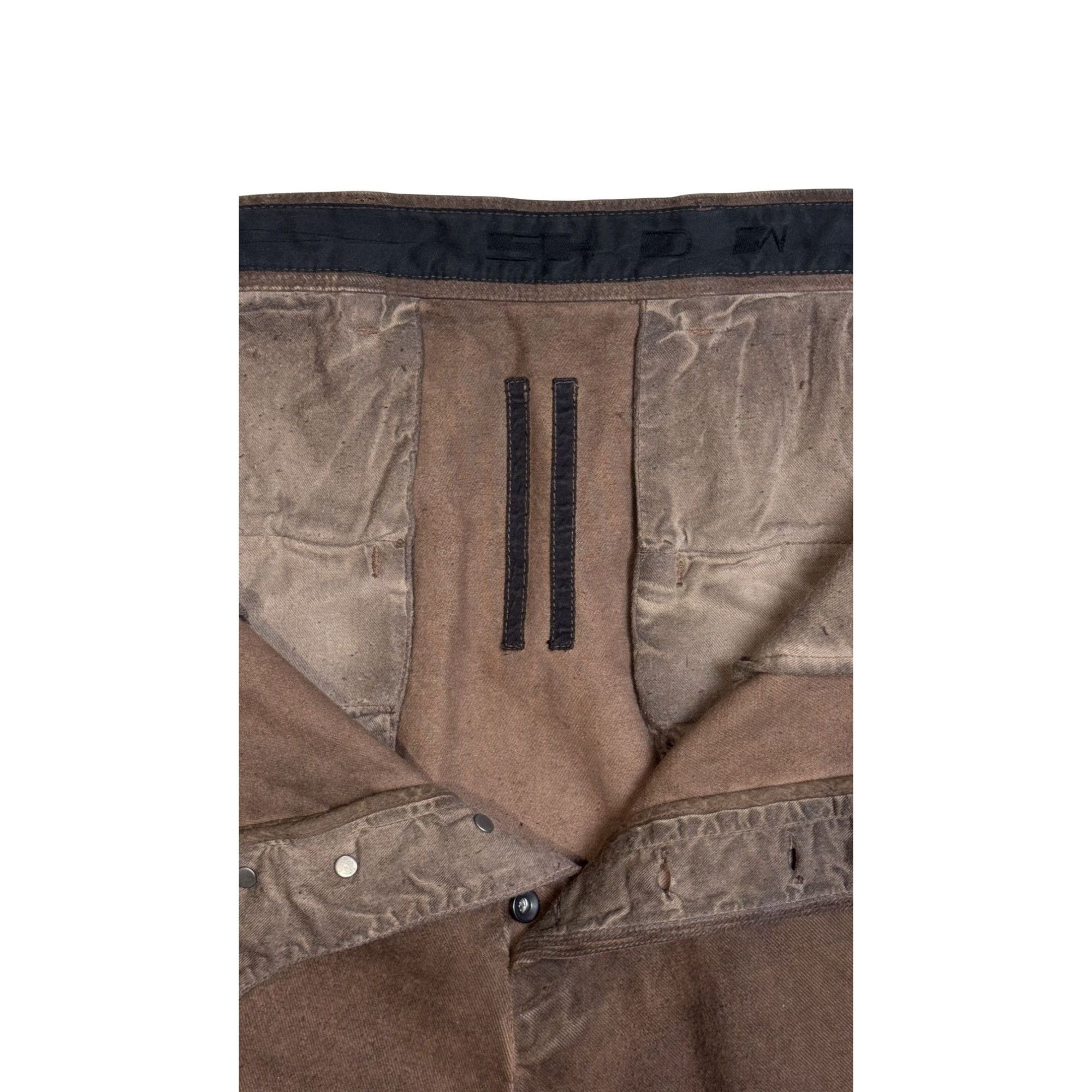 Rick Owens Drkshdw ♚ Rick Owens 2006 -2008 DRKSHDW Drop Crotch Denim Pants ♚ Size US 36 / EU 52 - 4 Thumbnail