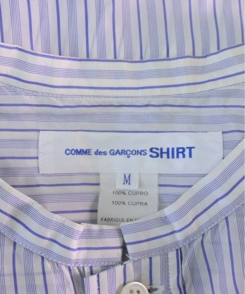 Comme des Garcons SHIRT Shirt Cupra Half Button Stripes Long Sleeve Blue x White Size US M / EU 48-50 / 2 - 8 Thumbnail