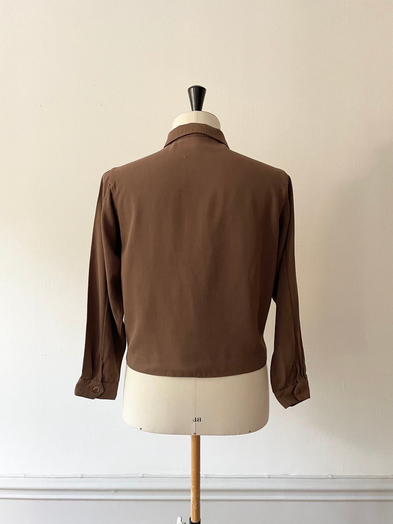 Vintage 1940's Ricky Gabardine Jacket - Small Size US S / EU 44-46 / 1 - 3 Thumbnail