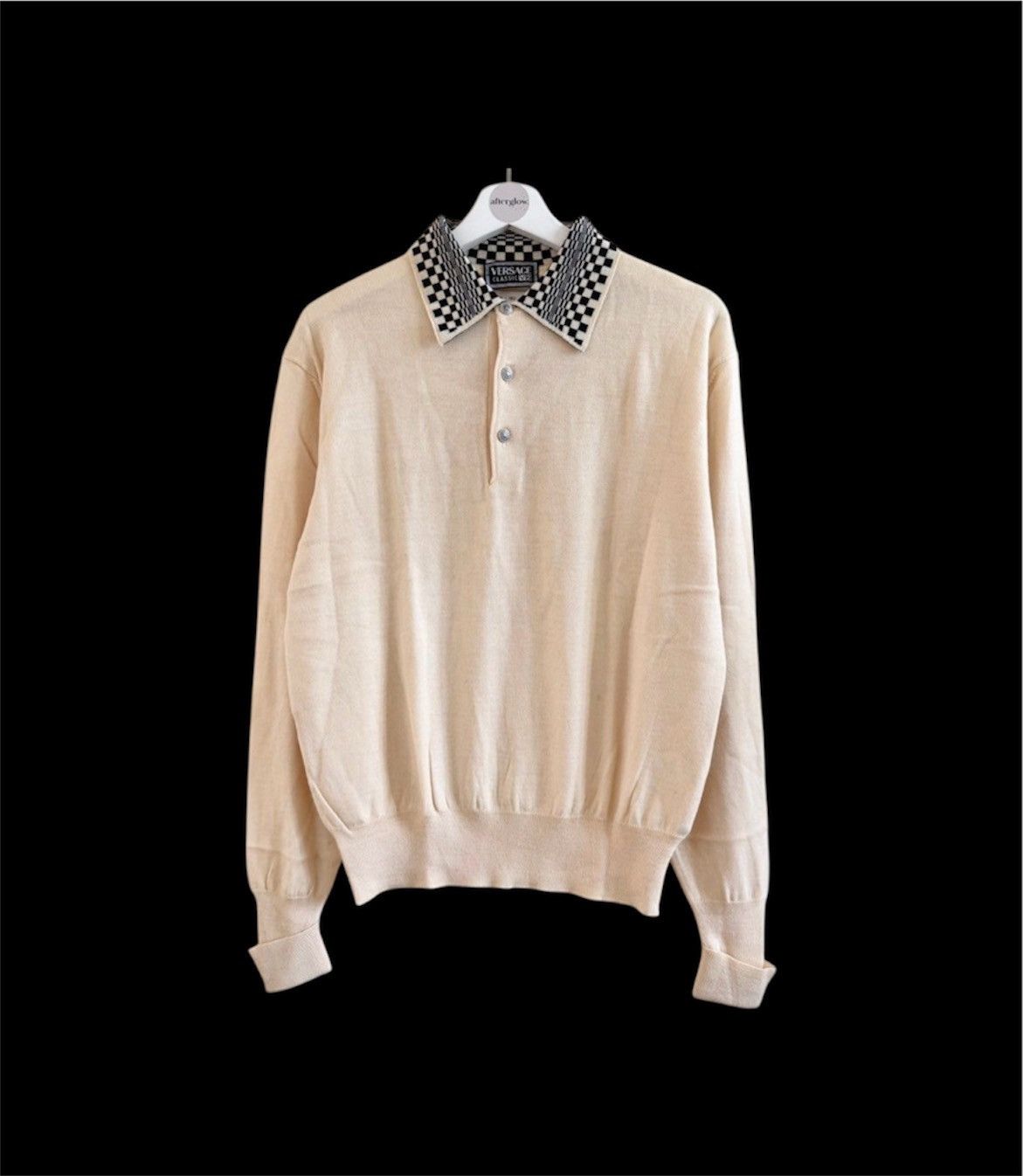 Versace Jeans Couture Vintage Versace Classic V2 Half Button Knit Knitwear Size US L / EU 52-54 / 3 - 1 Thumbnail