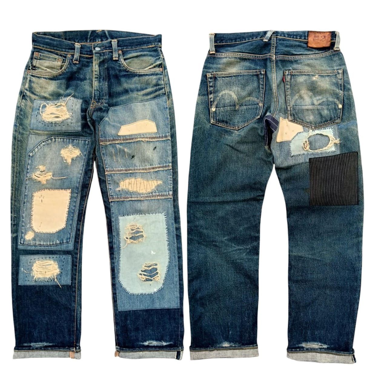 Medusa Purple Camo Foamposite Shirt Vintage Evis Selvedge Denim