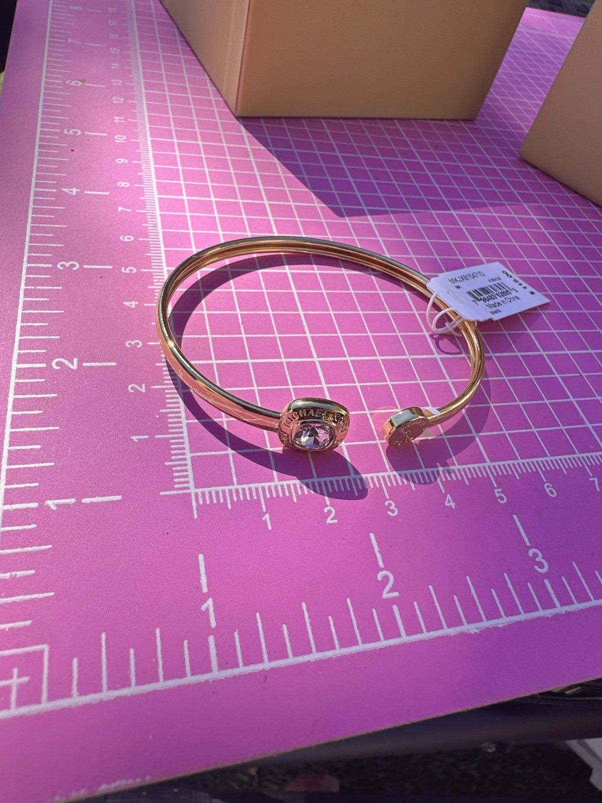 Michael Kors Michael Kors Brass adjustable bracelet bangle MKJX8154710 Size ONE SIZE - 6 Thumbnail