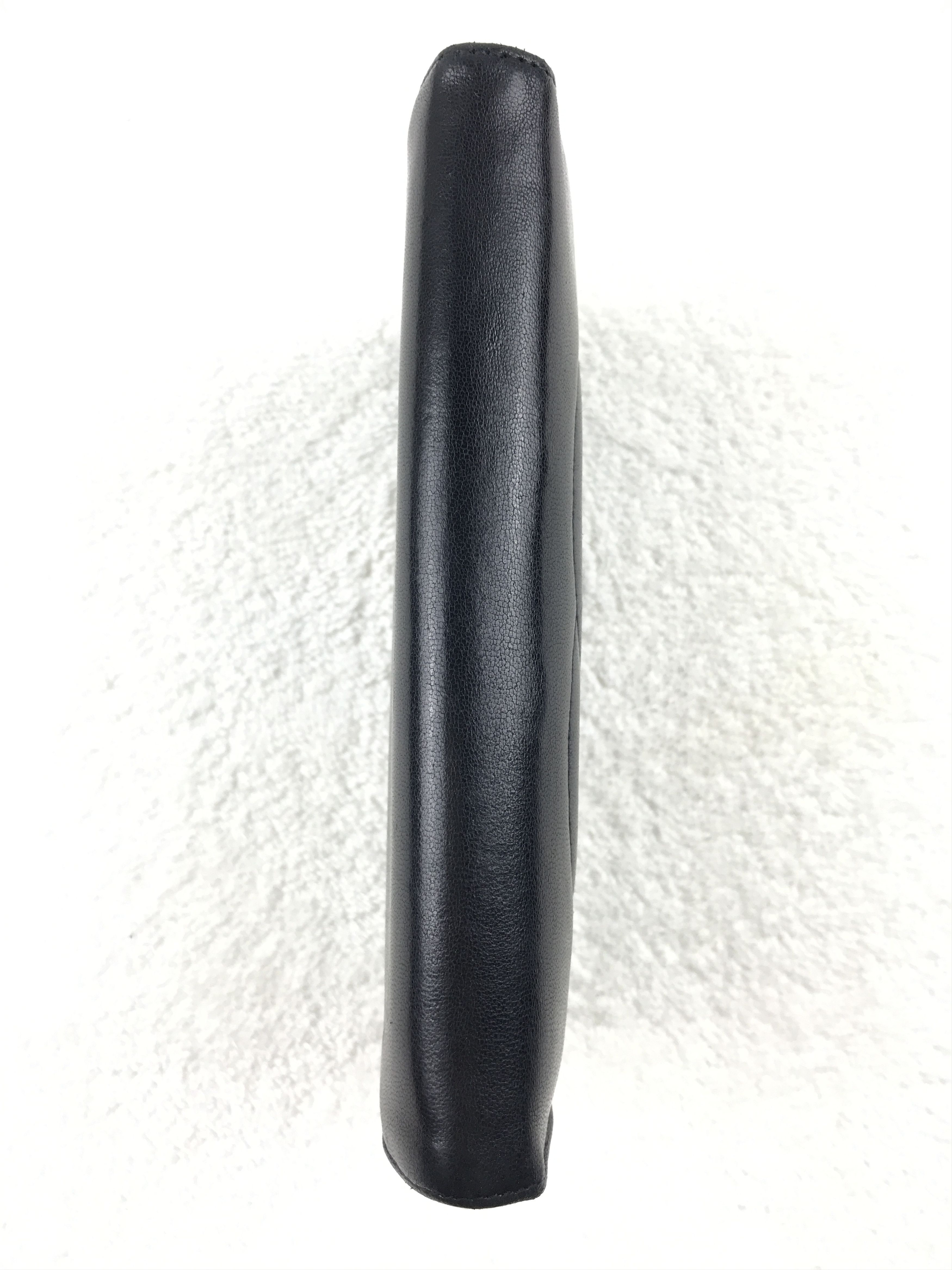 Chanel × Vintage Chanel Classic Black Lambskin Big CC Logo Bifold Long Wallet Size ONE SIZE - 9 Thumbnail