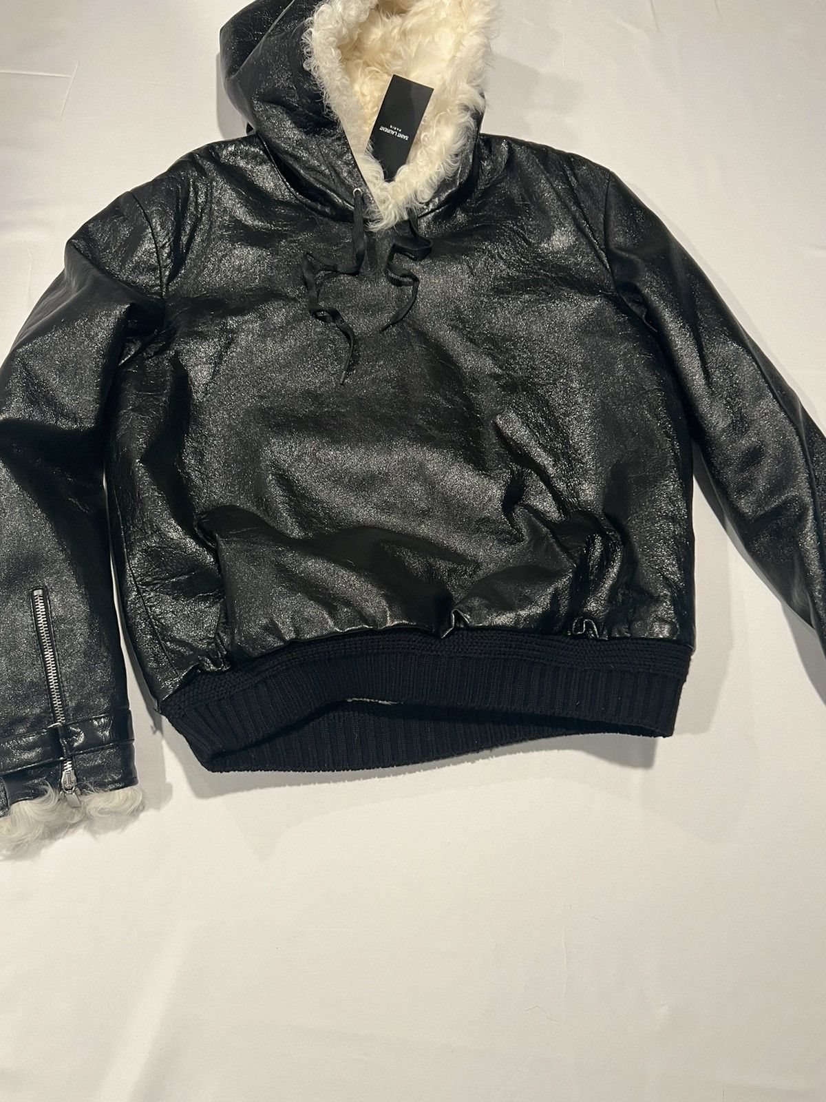 Saint Laurent Paris Saint Laurent teddy leather shearing hoodie. 48/M. $6000 Size US M / EU 48-50 / 2 - 2 Thumbnail