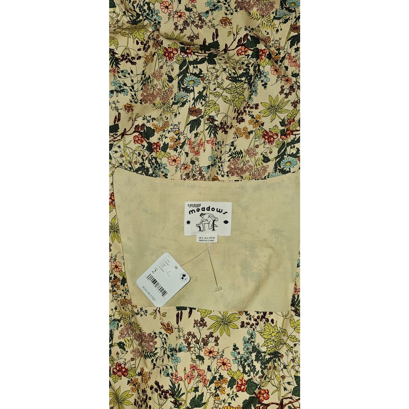 Anthropologie × Free People NWT Meadows Daphne Babydoll Dress $242 SIZE 2 (6/8) Size M / US 6-8 / IT 42-44 - 3 Thumbnail
