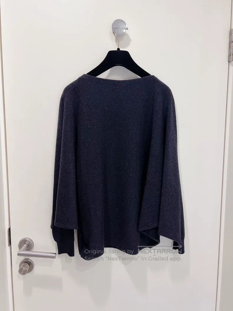 Hermes Hermes Dark Gray Batwing Loose Cashmere Knit Sweater Size XXS / US 00 / IT 34 - 2 Thumbnail