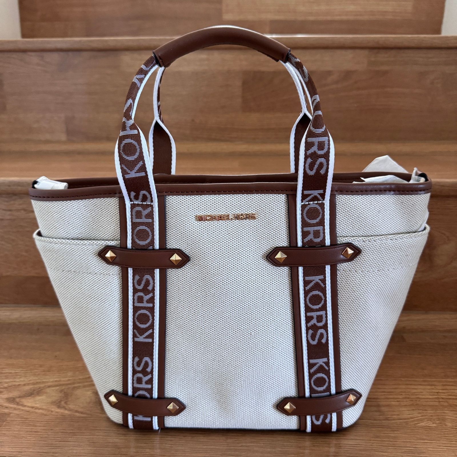 Michael Kors MICHAEL Michael Kors Maeve Logo Small Convertible Tote Size ONE SIZE - 1 Thumbnail