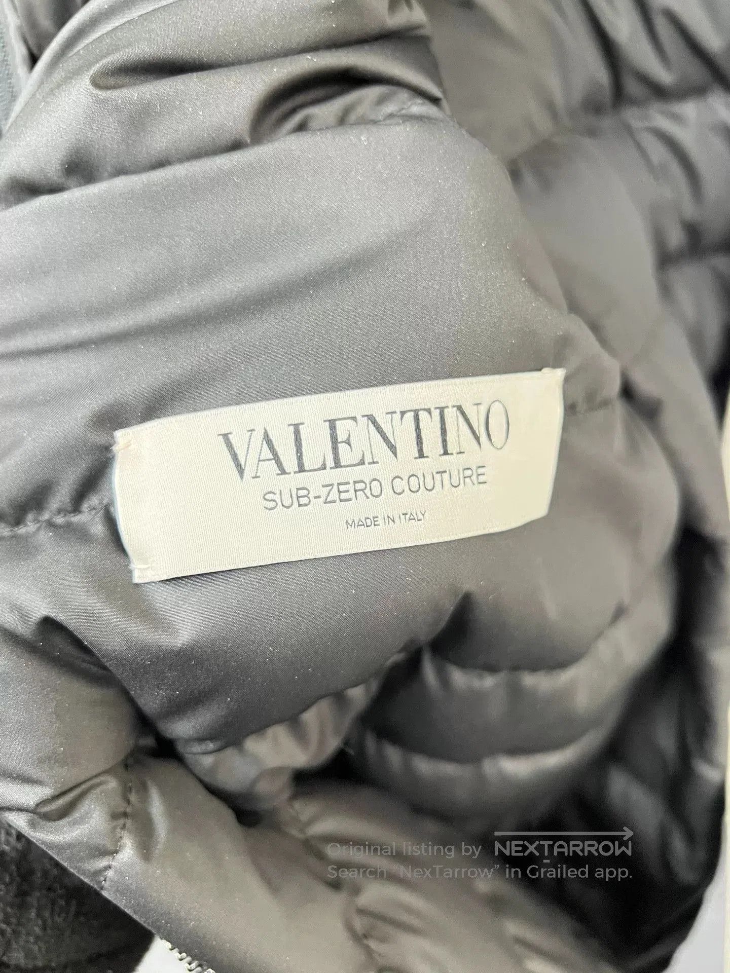Valentino Valentino Men's Leather Panel Down Jacket XL. Size US XL / EU 56 / 4 - 3 Thumbnail