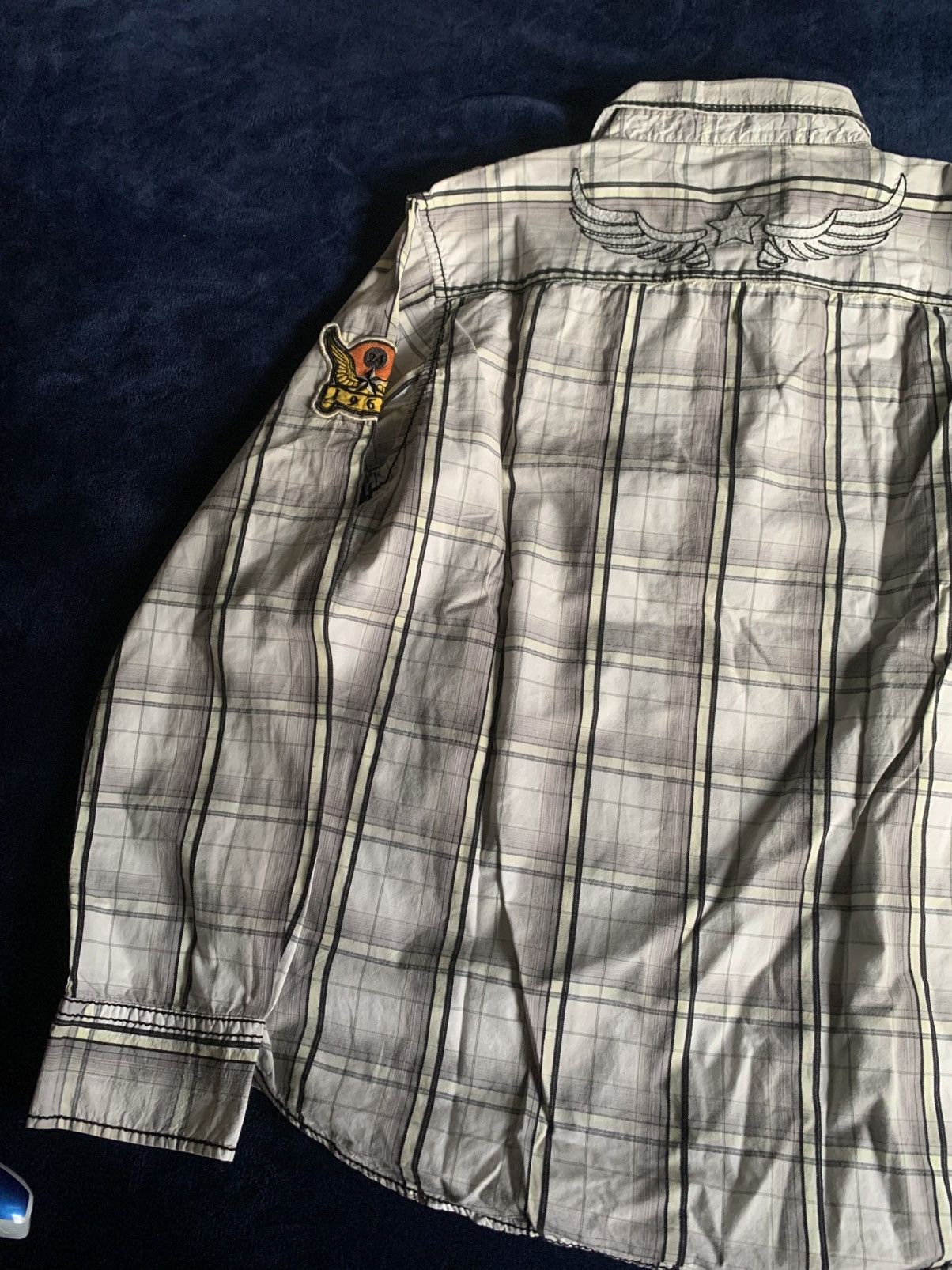 Other Buckle Mens Button Up Shirt Men Workwear Casual Old Vintage Size US L / EU 52-54 / 3 - 8 Thumbnail