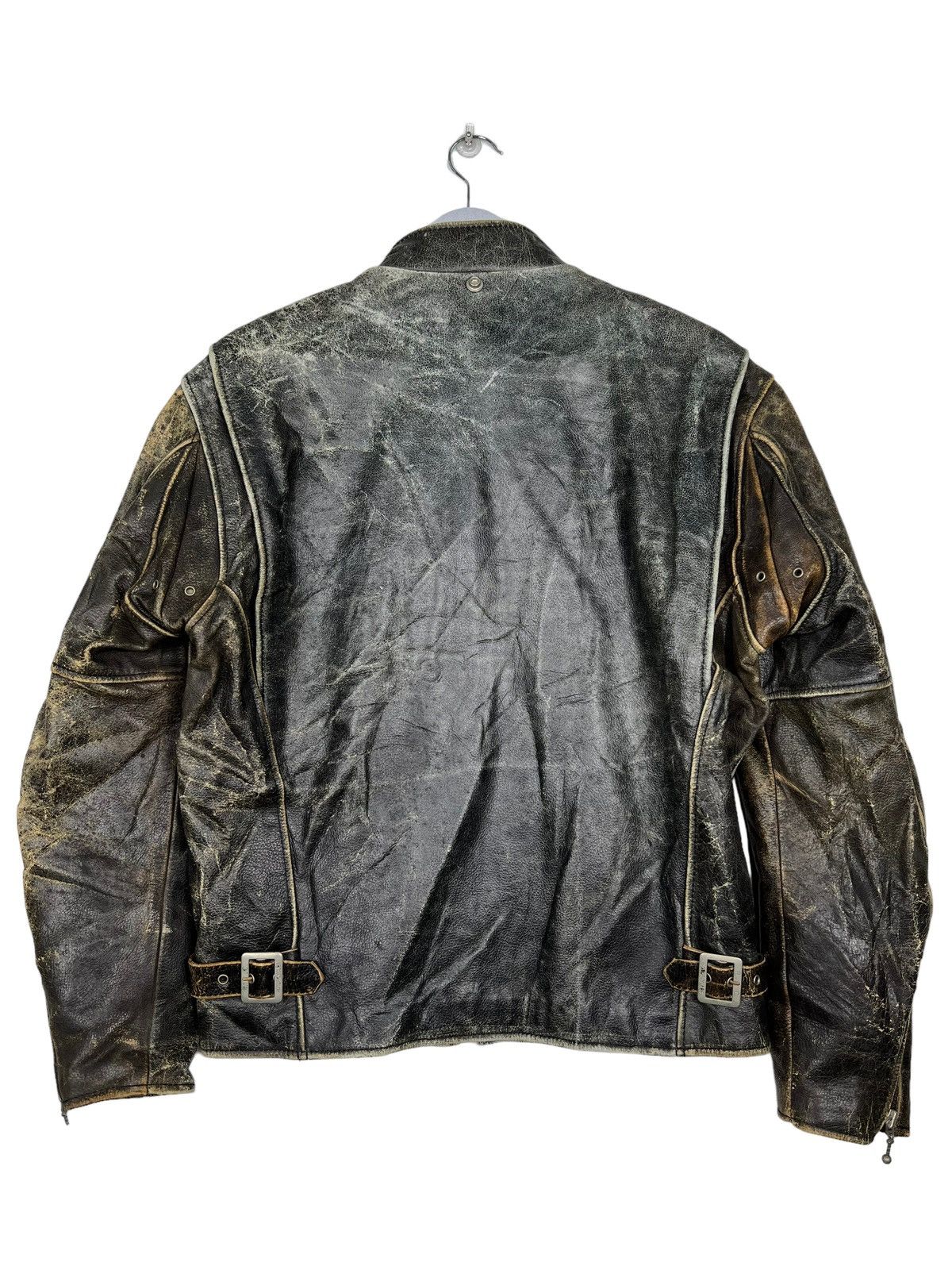 Japanese Brand 🔥 70s VINTAGE RBC LEATHER ROAD MASTER MOTO RIDER JACKET Size US L / EU 52-54 / 3 - 12 Thumbnail