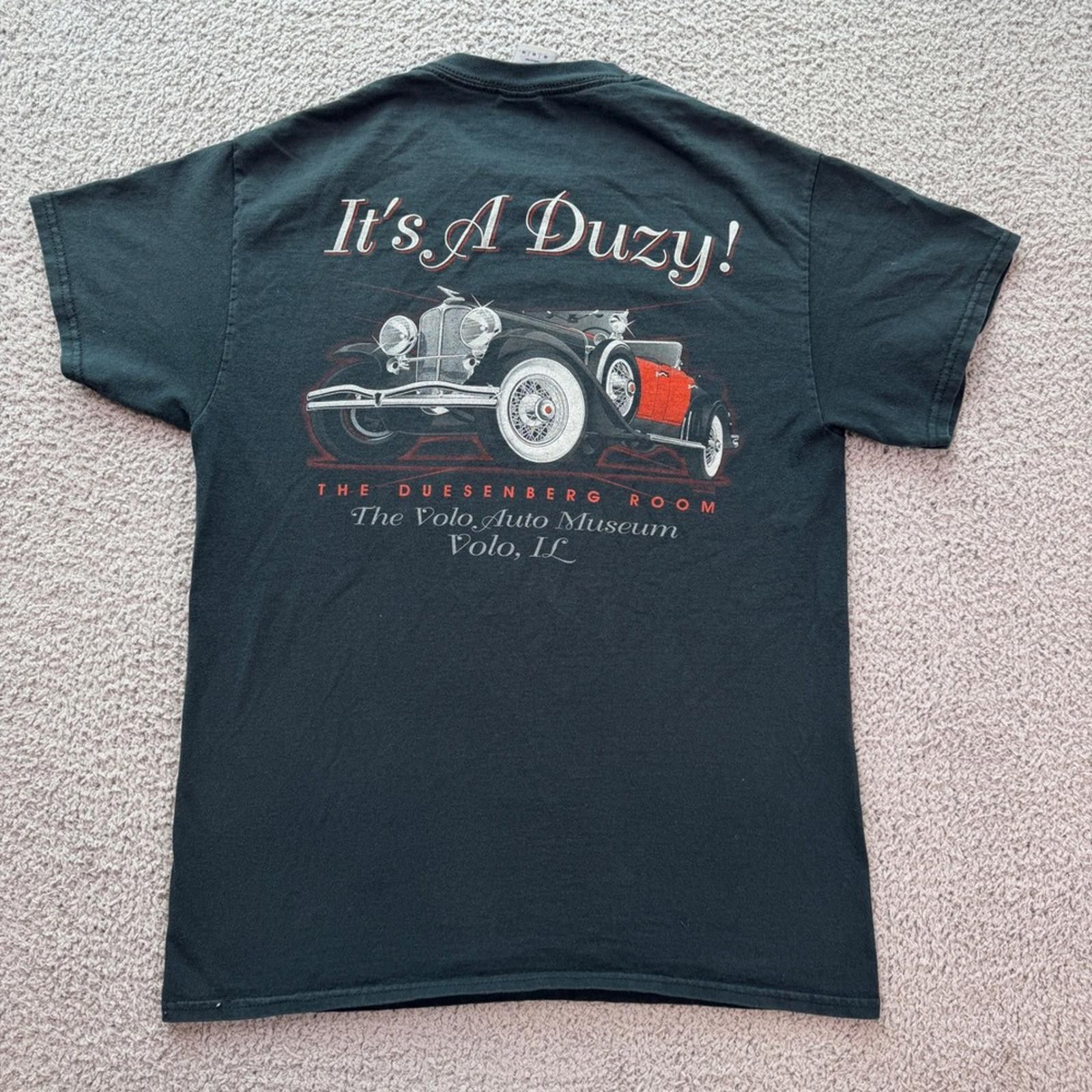 Gildan Volo Auto Museum Duesenberg It's A Duzy Black T Shirt Size US M / EU 48-50 / 2 - 2 Thumbnail