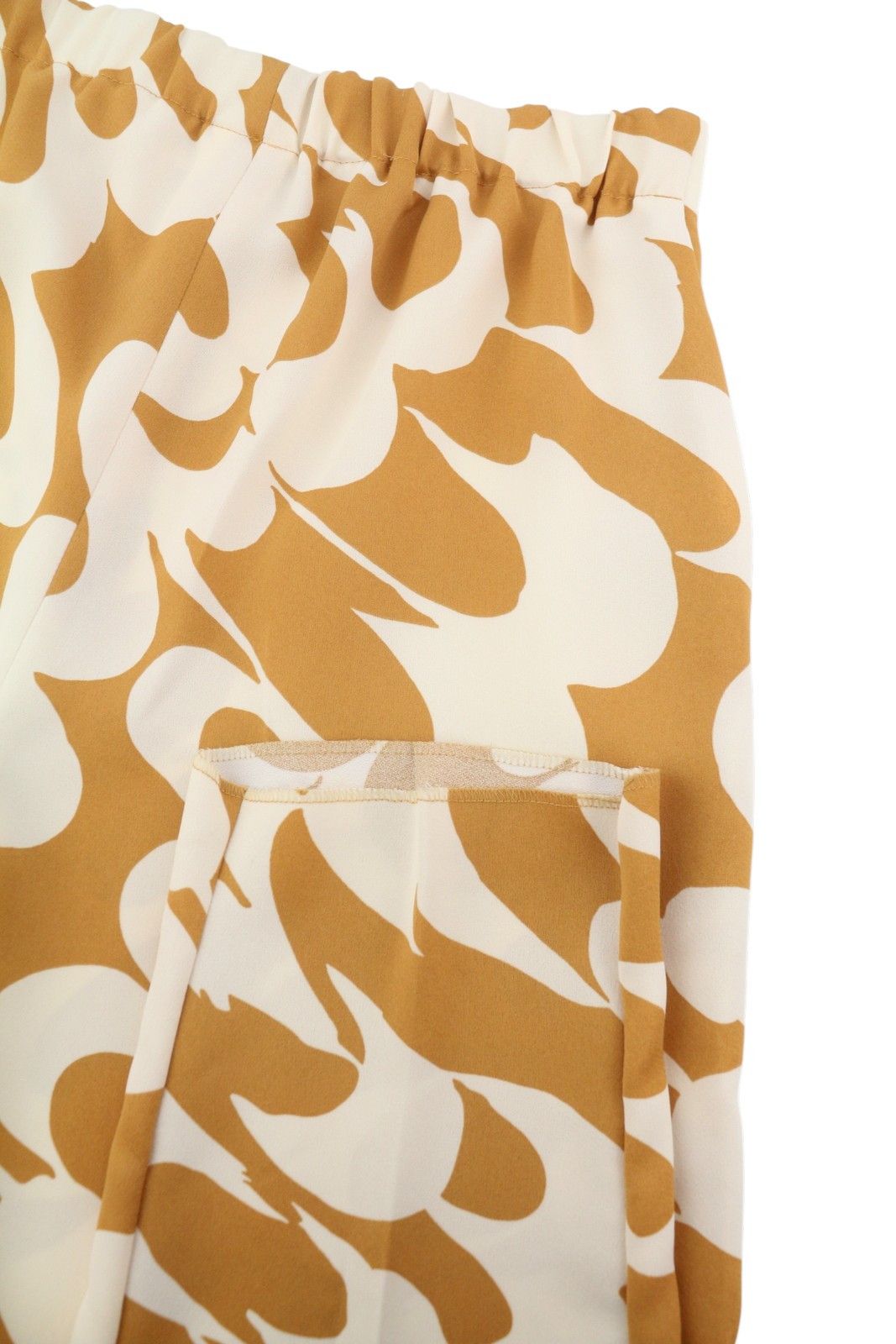 Max Mara EU36 Mustard Printed Zip Fly Tapered Trousers 88899 Size 26" / US 2 / IT 38 - 6 Thumbnail