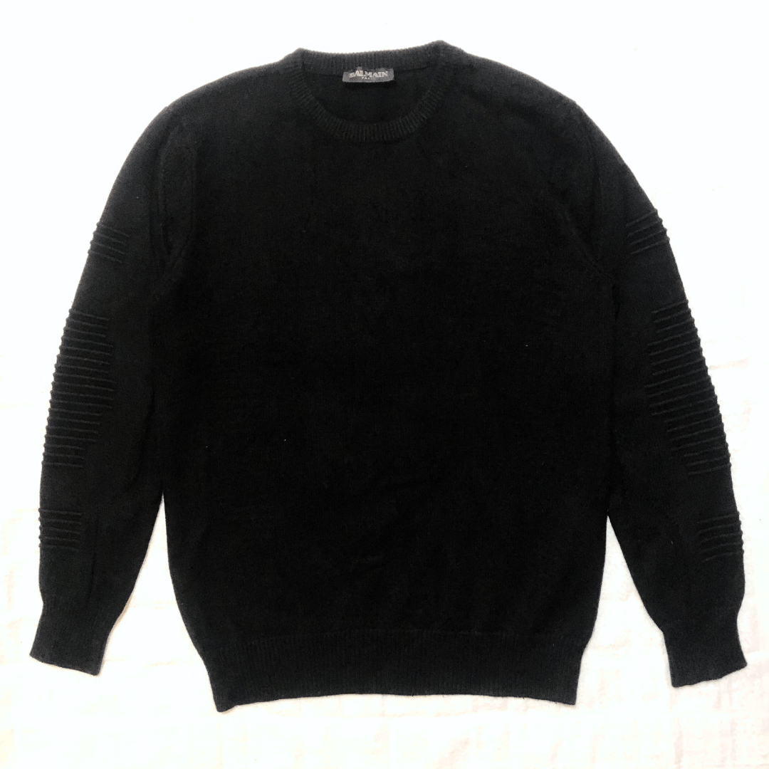Balmain Balmain Iconic Noir Sweater Size US M / EU 48-50 / 2 - 1 Thumbnail