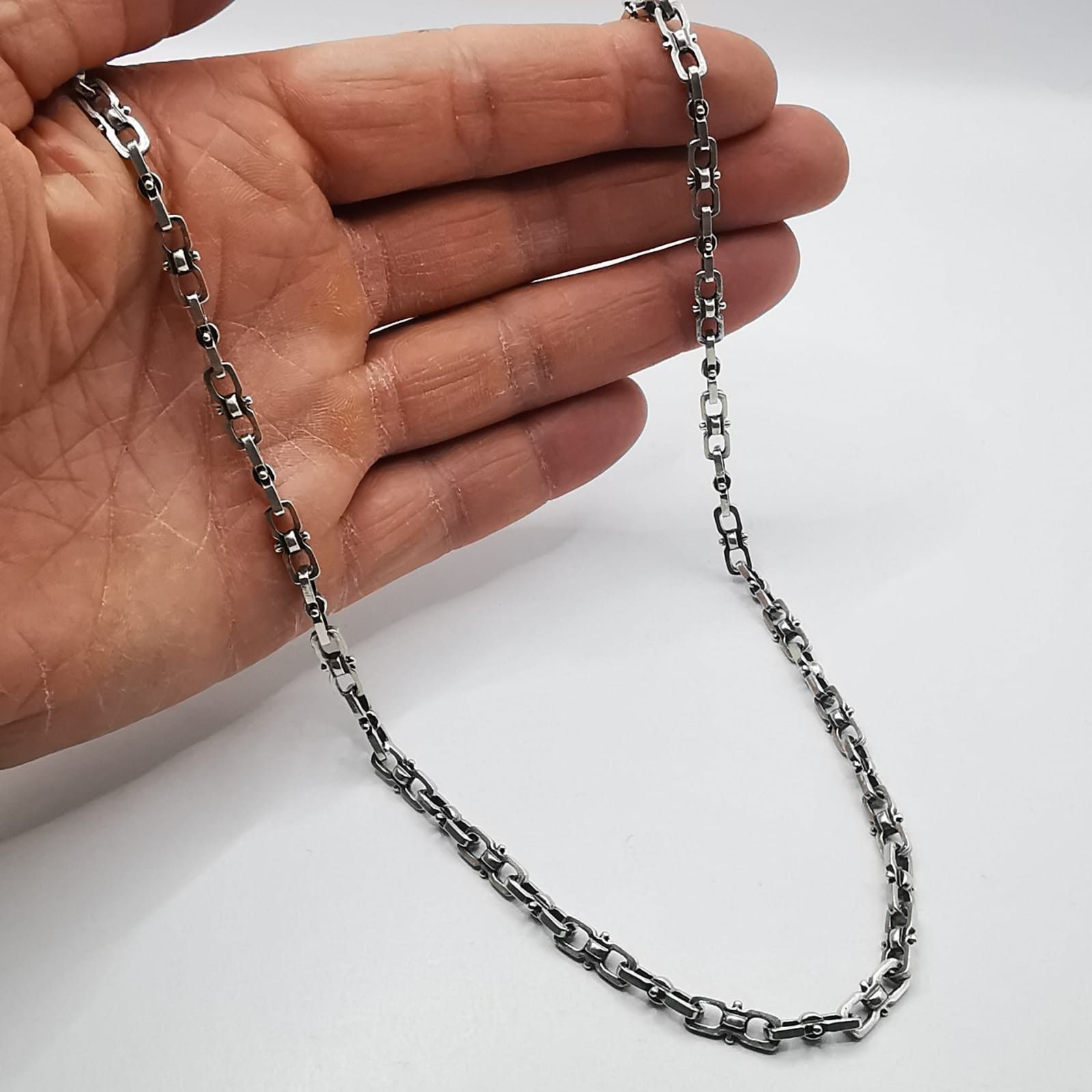 Sterling Silver Vintage Chain, 925 Sterling Silver, Signed 25.99g Size ONE SIZE - 2 Thumbnail