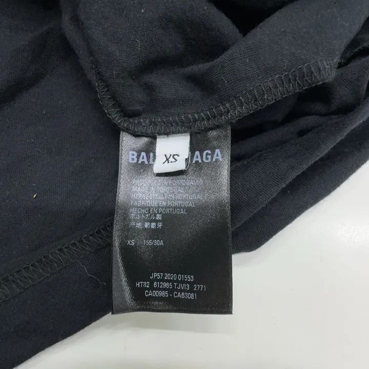 Balenciaga Multilingual Logo Print Black T-Shirt 0079-2507