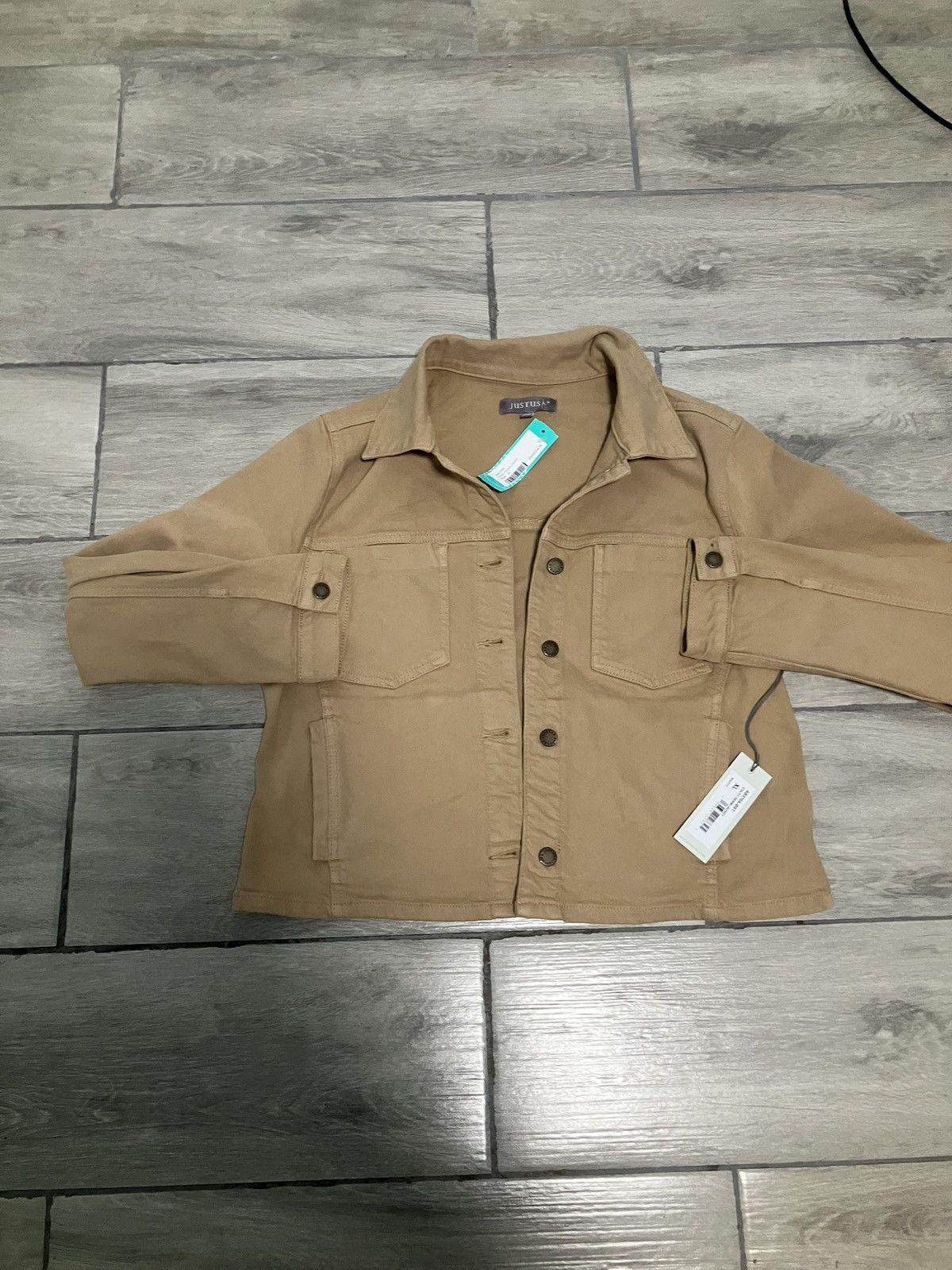 Other Khaki Jean Jacket Size XL / US 12-14 / IT 48-50 - 1 Thumbnail