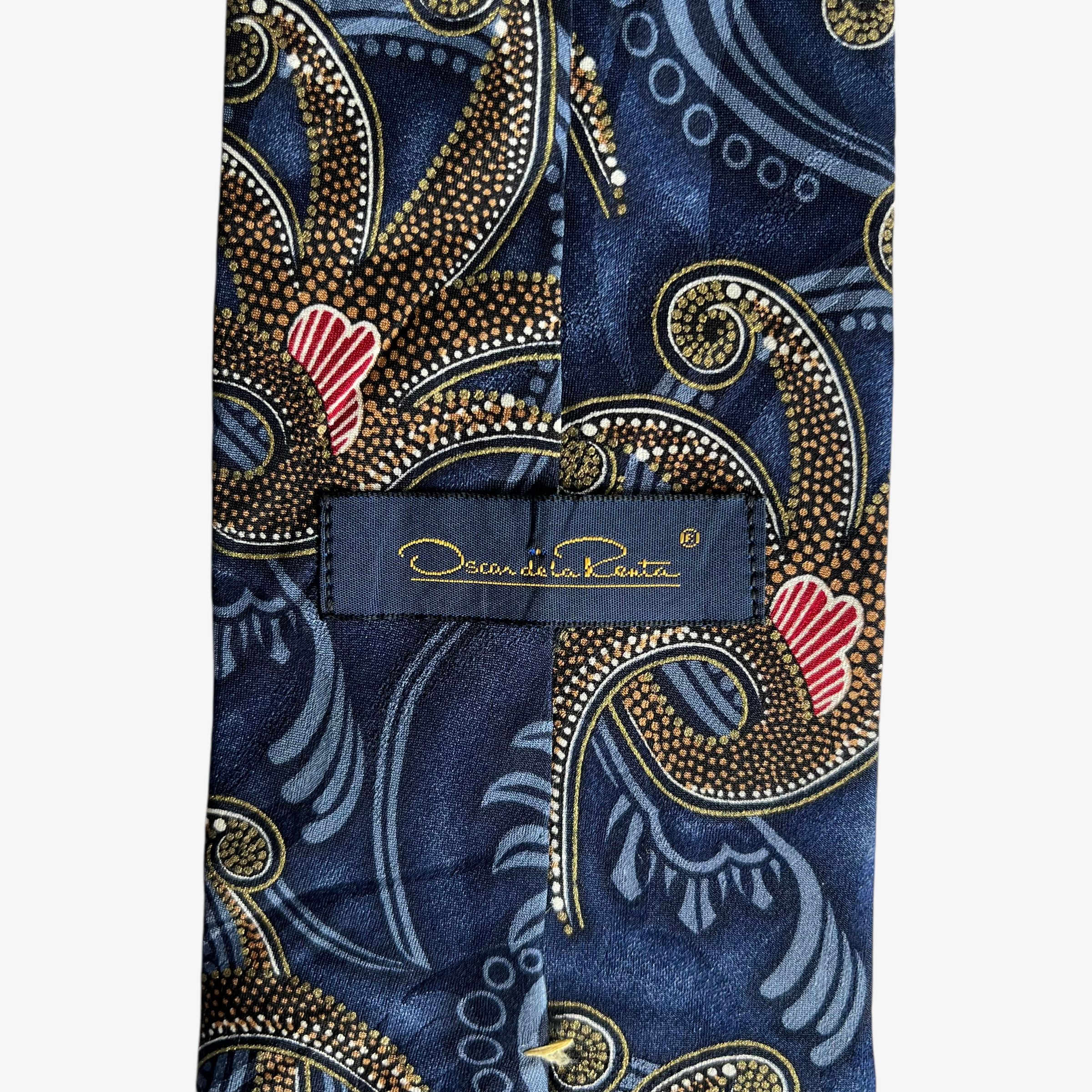 Oscar De La Renta Vintage 90s Oscar De La Renta Paisley Print Silk Tie Size ONE SIZE - 2 Thumbnail