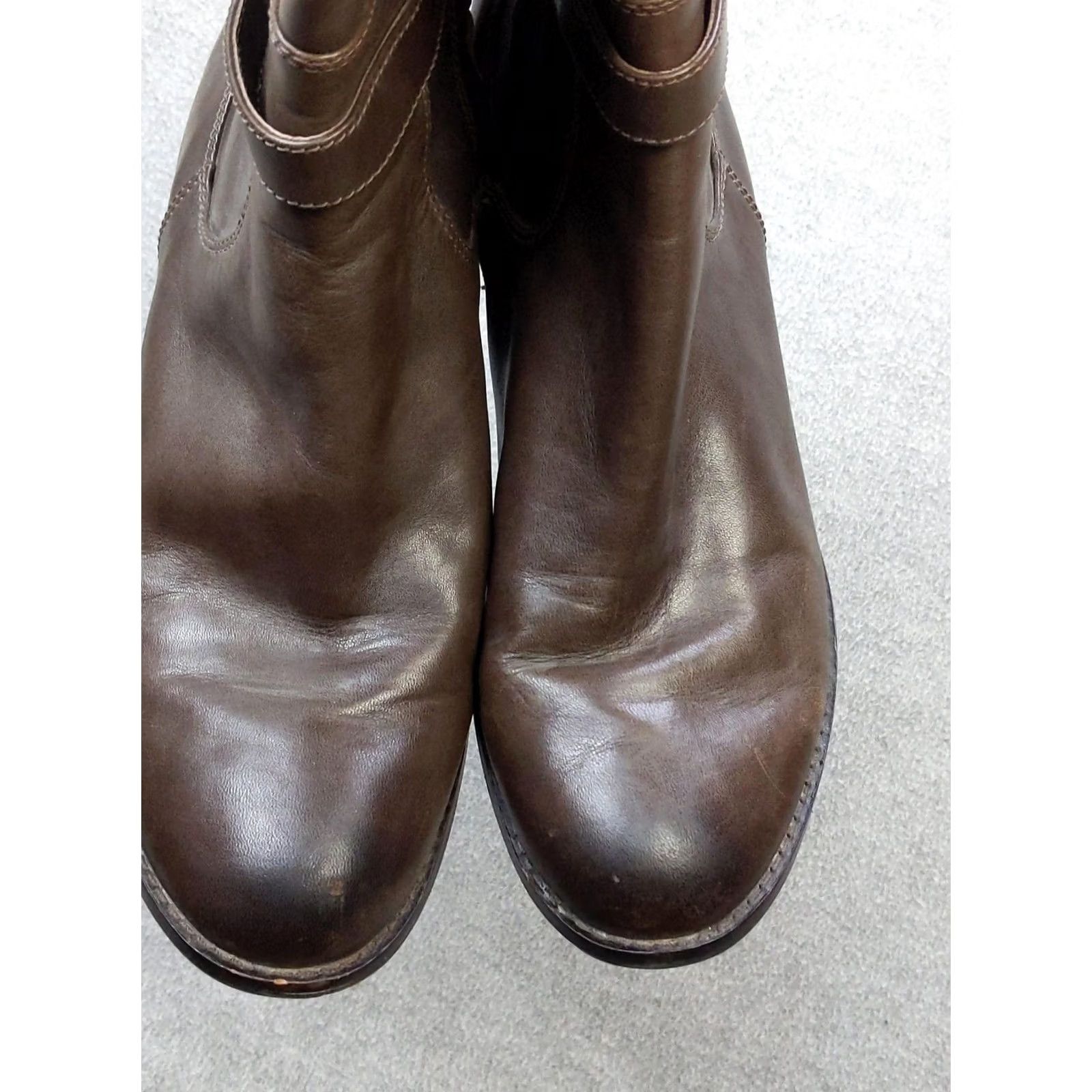Michael Kors Michael Kors Boots Womens 9.5 Brown Leather Riding Knee High Side Zip Heel Boots Size US 10 / IT 40 - 7 Thumbnail