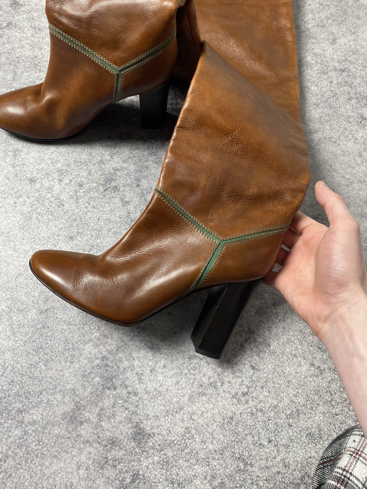 Chloe CHLOE LEATHER HI-TOP HEELS WOMEN BOOTS LUXURY OLD MONEY Size US 9 / IT 39 - 3 Thumbnail