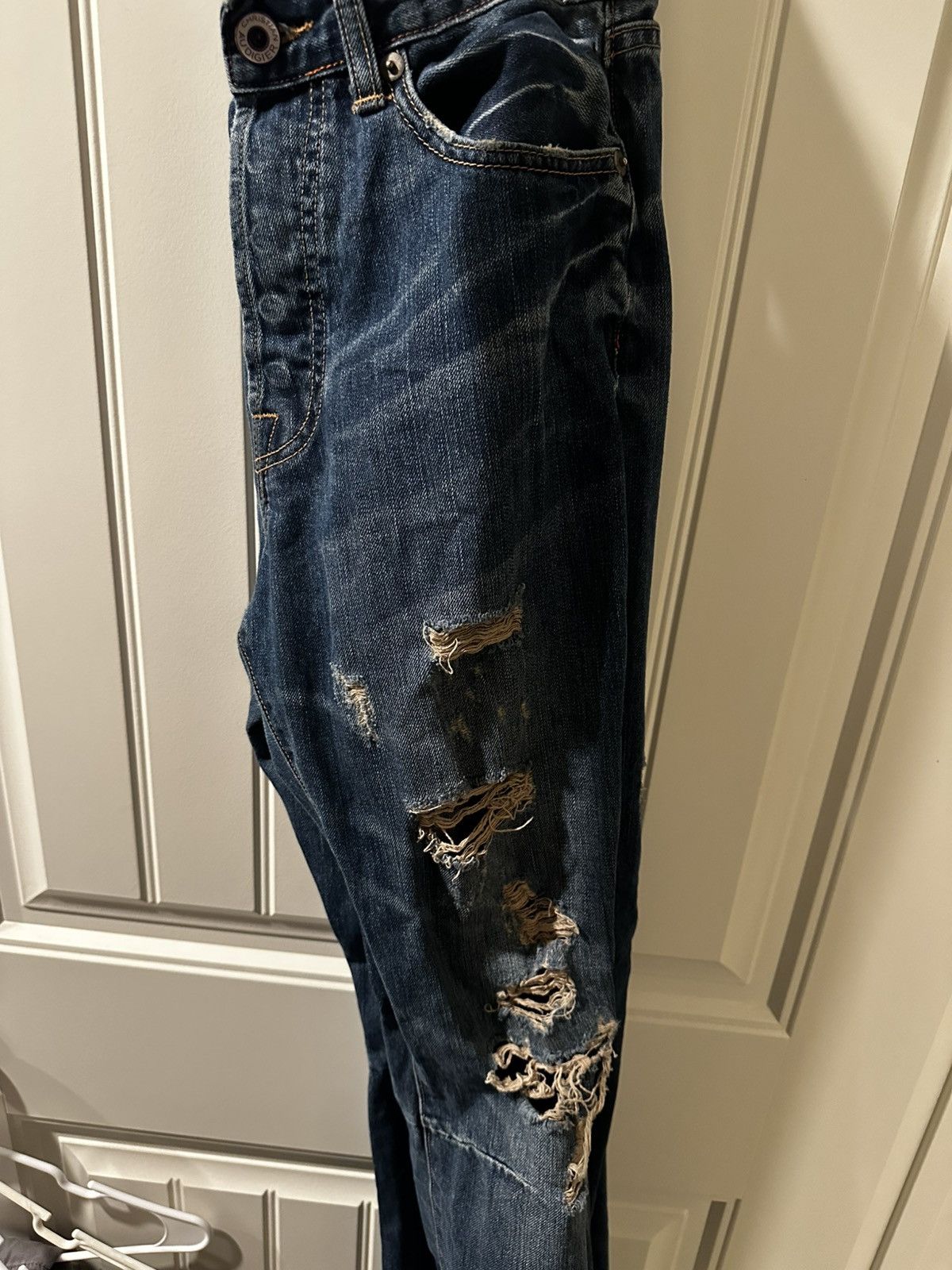 Christian Audigier × Ed Hardy Y2K DISTRESSED CHRISTIAN AUDIGIER JEANS Size US 30 / EU 46 - 4 Thumbnail