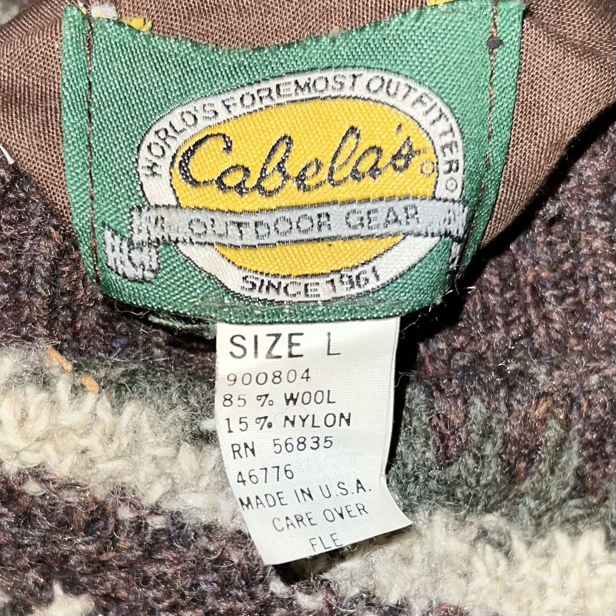 Cabelas × Vintage Vintage 90s Cabela's Wool Vest Reversible Size US L / EU 52-54 / 3 - 7 Thumbnail