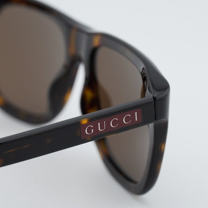 Gucci Gucci GG2077S 002 Sunglasses Havana Square Frame, Brown Size ONE SIZE - 6 Thumbnail