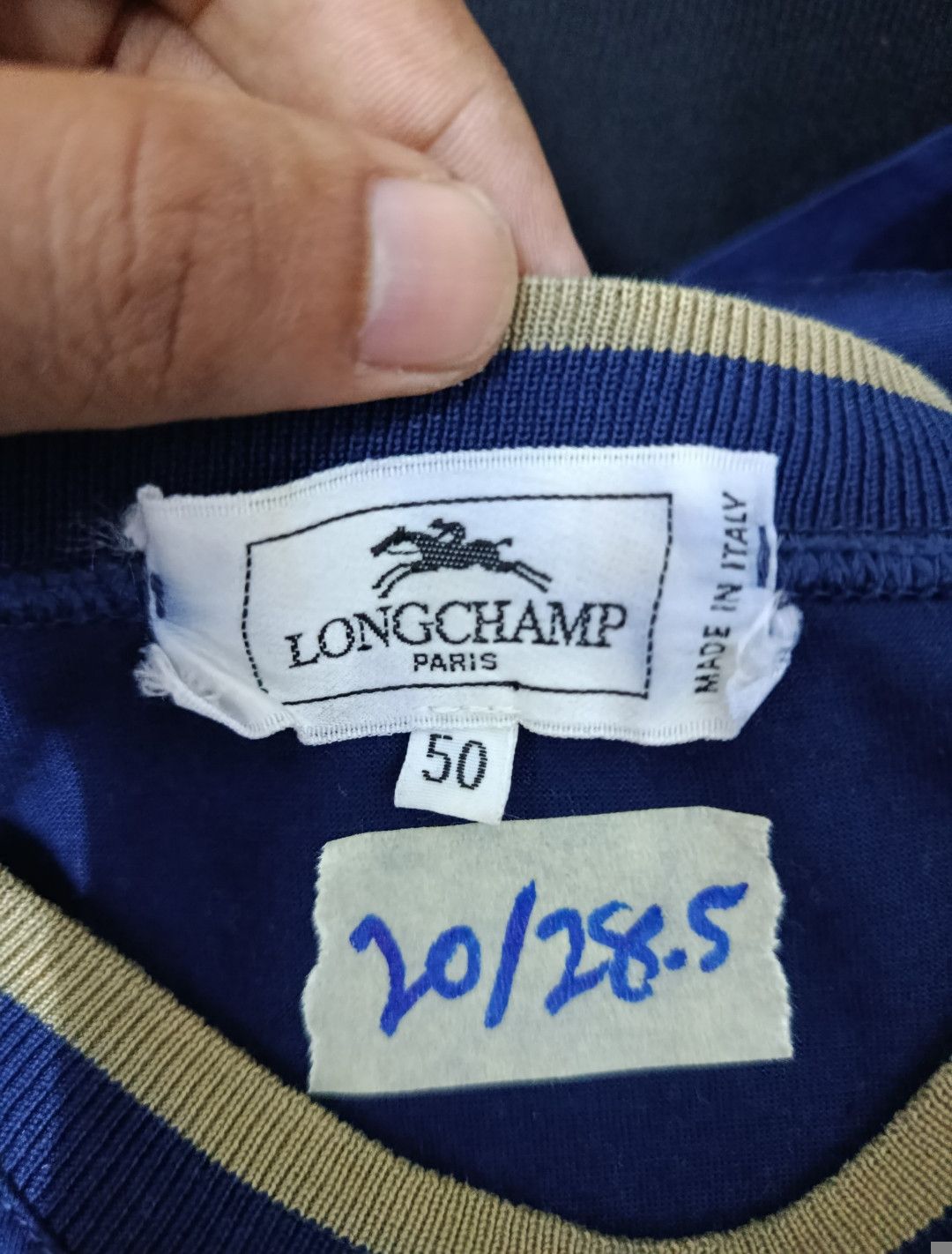 Longchamp Vtg Longchamp Paris Embroidered T-shirt Size US M / EU 48-50 / 2 - 8 Thumbnail