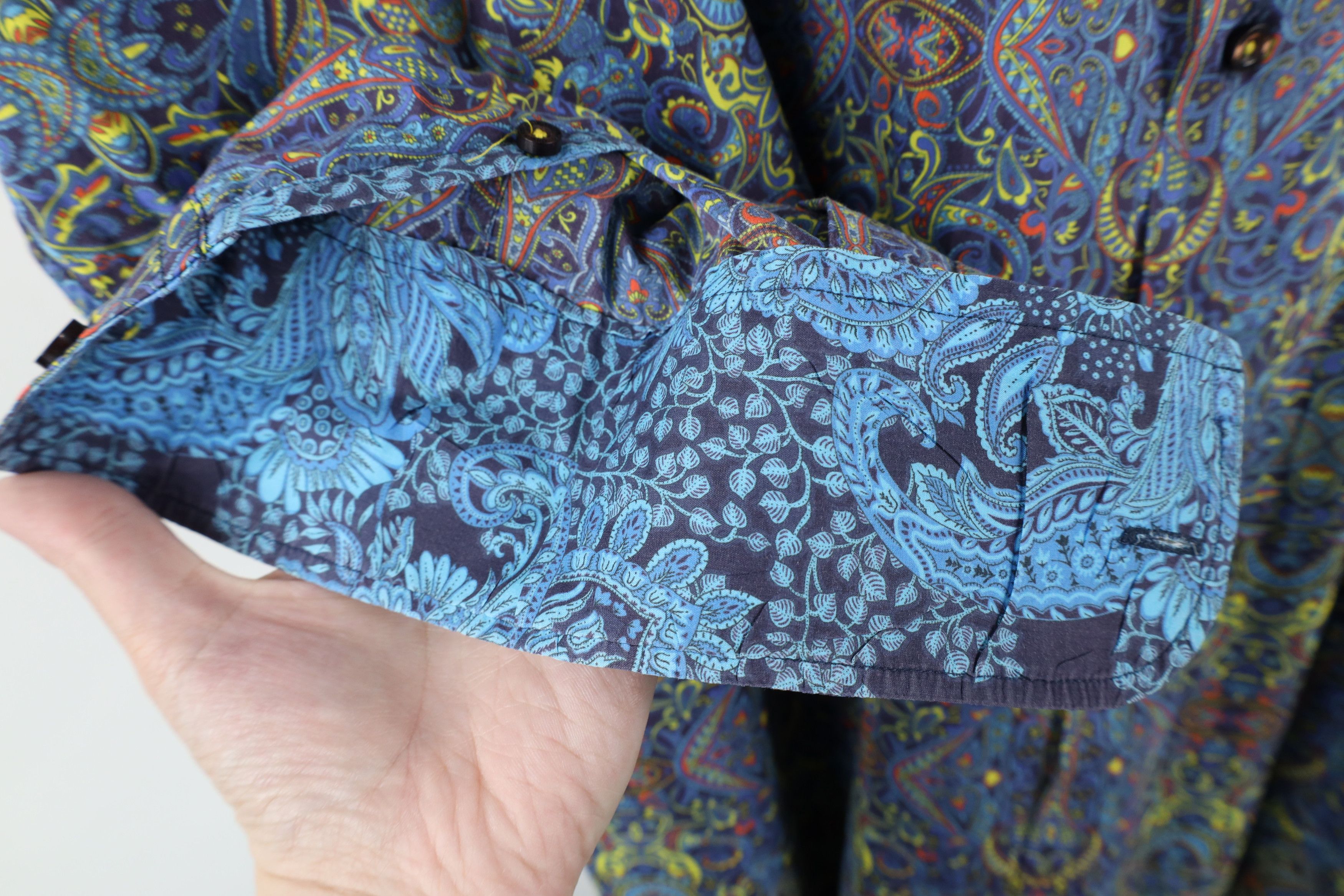 Vintage David Smith Australia Geometric Flip Cuff Button Shirt Size US XXL / EU 58 / 5 - 4 Thumbnail