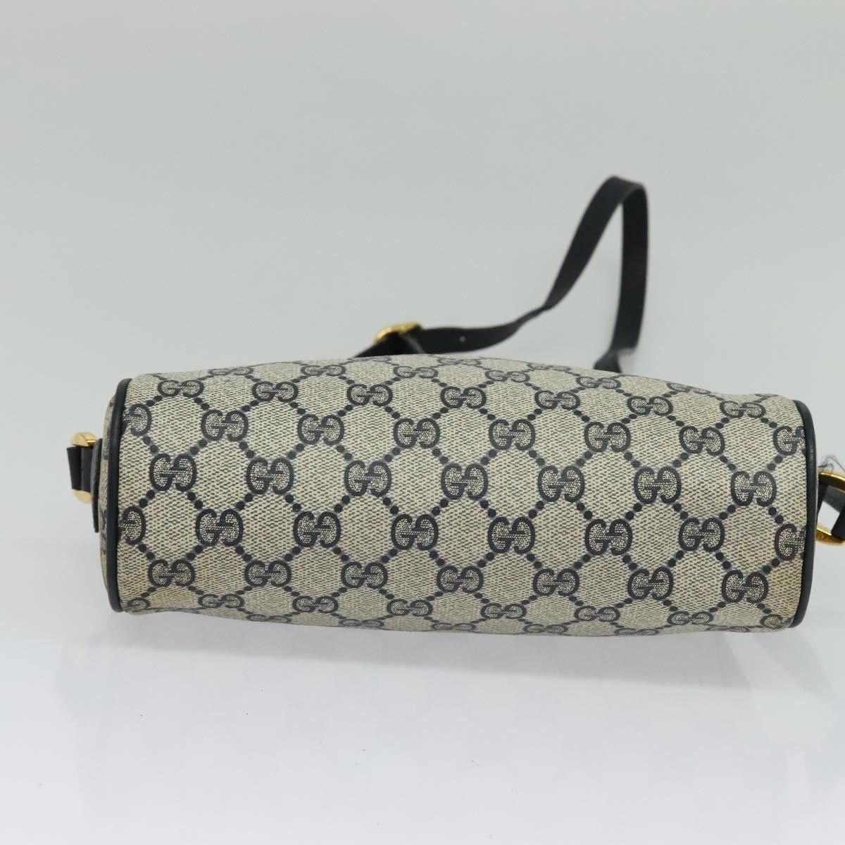 Gucci GUCCI GG Supreme Sherry Line Shoulder Bag Pvc Navy Gold 119 Size ONE SIZE - 9 Thumbnail