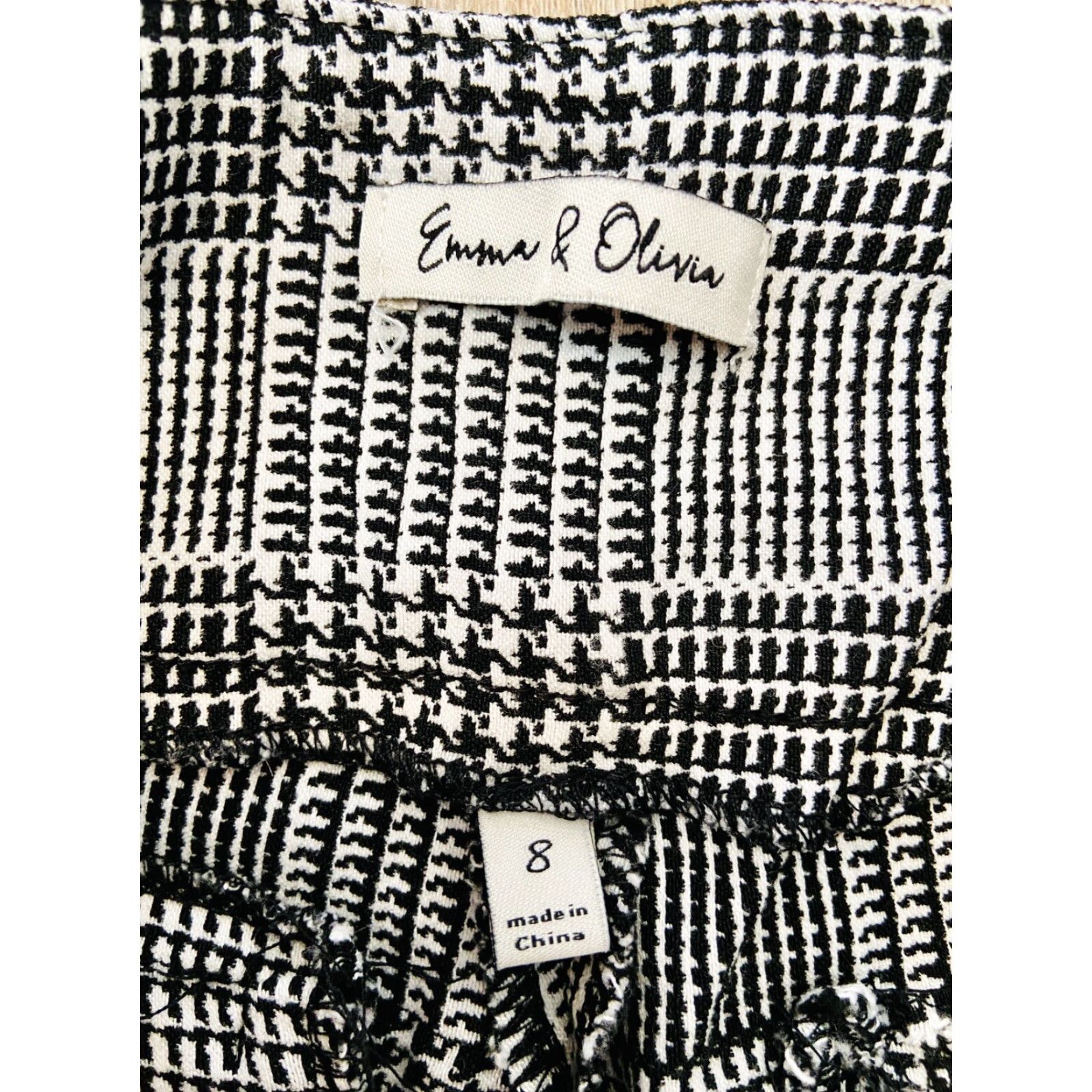 Vintage Emma & Olivia Dress Pants Women’s Regular Size 8 Gray Plaid Size 30" / US 8 / IT 44 - 5 Thumbnail
