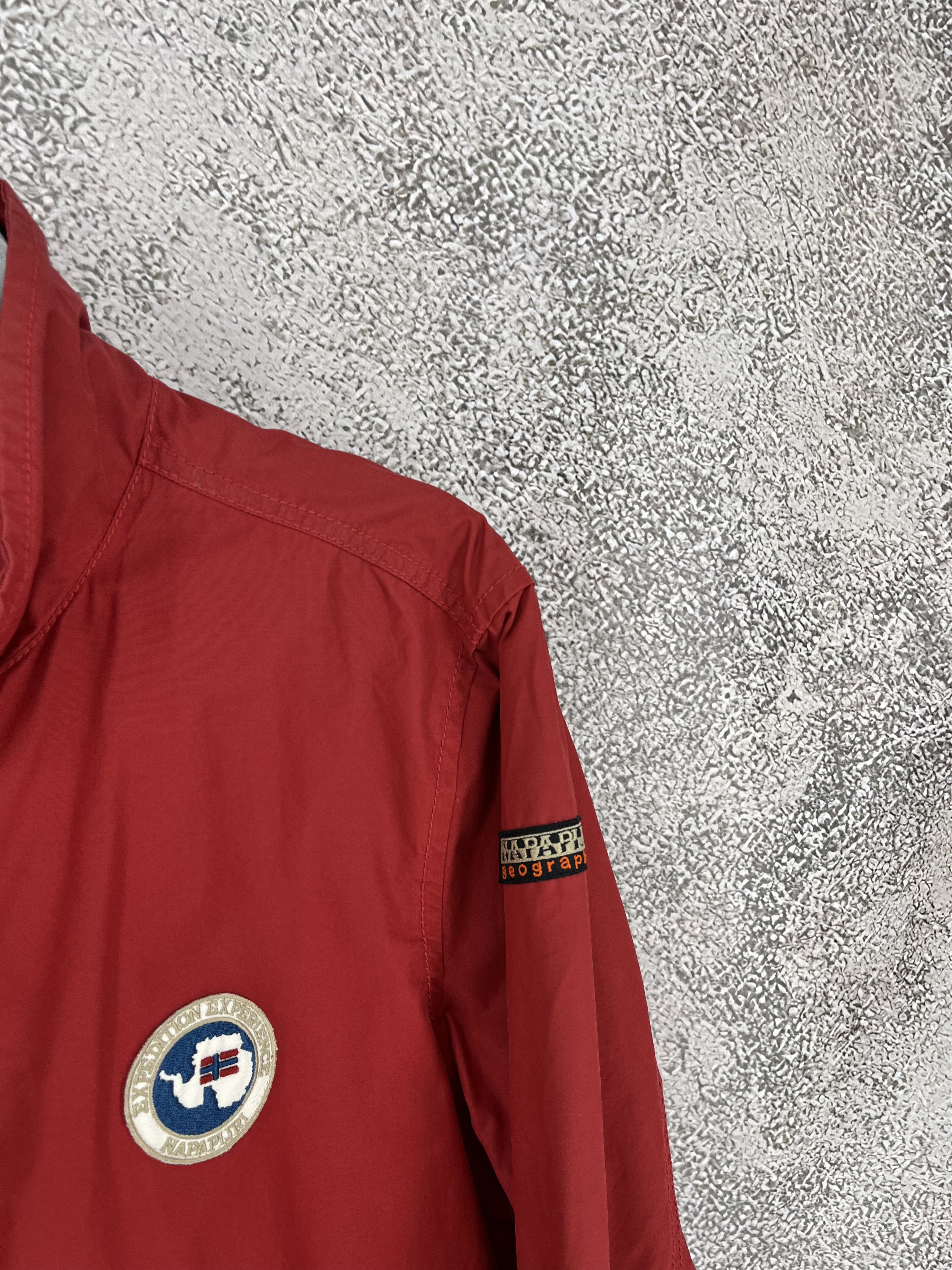 Napapijri Vintage y2k Napapijri Zip Jacket Red size XL Size US XL / EU 56 / 4 - 7 Thumbnail