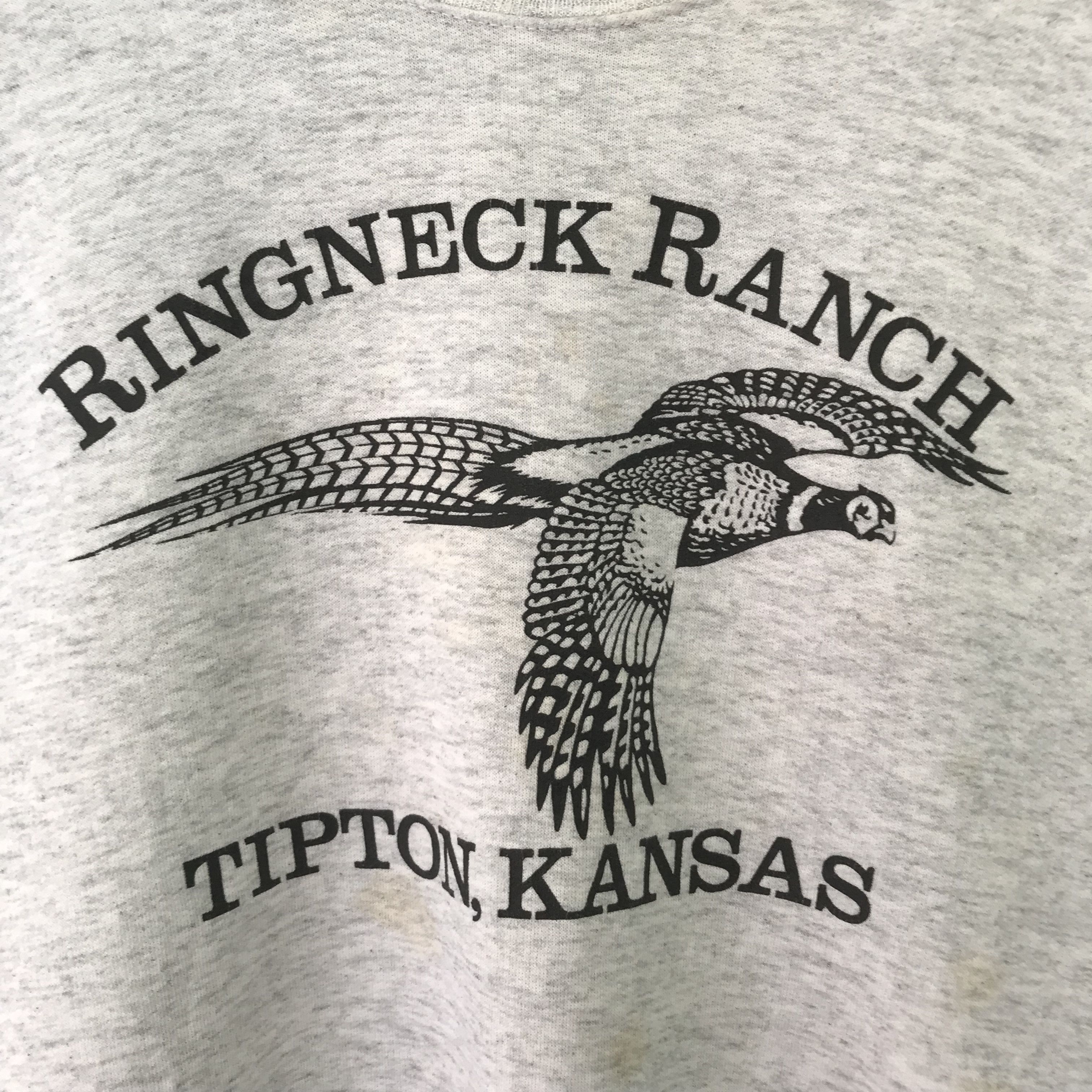 Vintage Vintage Ringneck Ranch Gray Sweatshirt - 598 Size US L / EU 52-54 / 3 - 4 Thumbnail