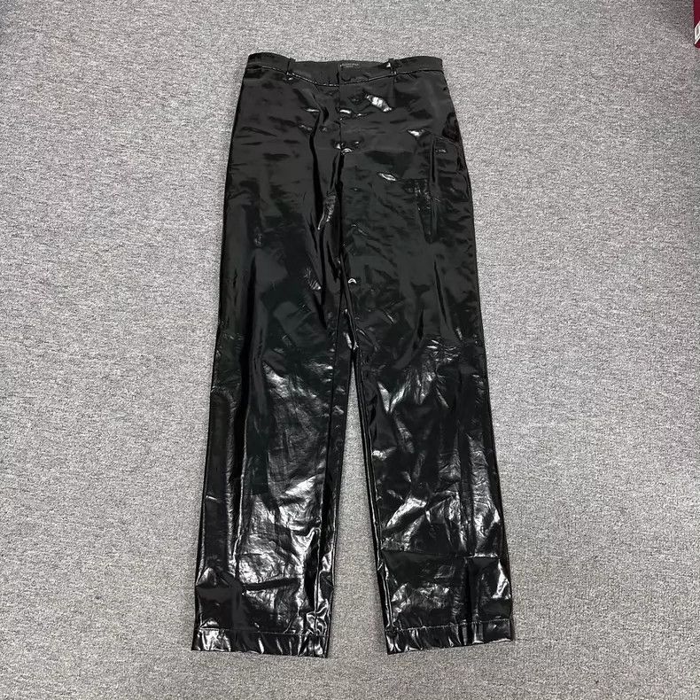 パンツ BALENCIAGA 23SS shiny coated pants black Balenciaga Balenciaga FW22 Vinyl Coated Pants | Grailed