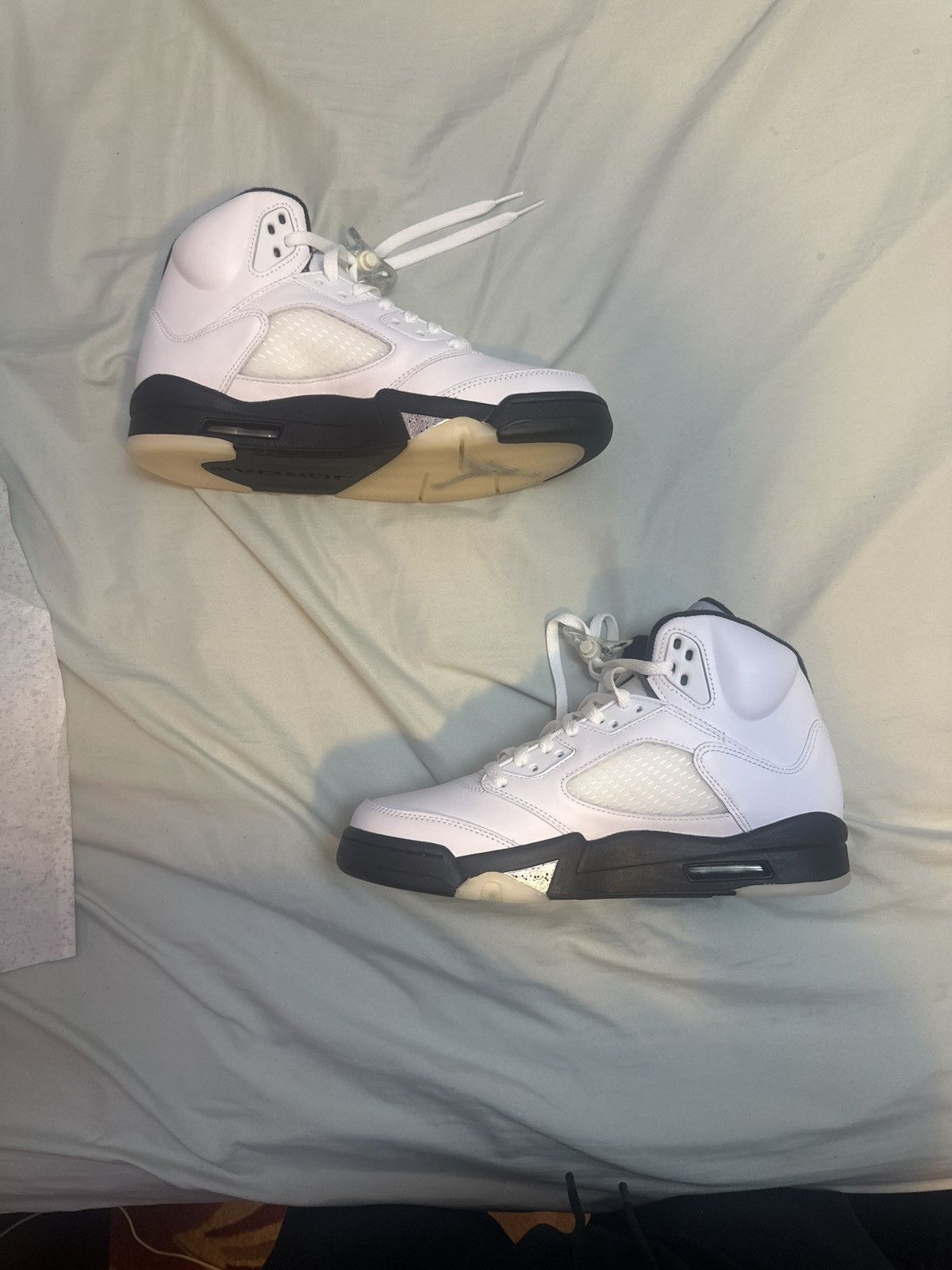 Jordan Brand × Nike Air jordan 5 “White Black”/ “Reverse Metallic” Size US 9 / EU 42 - 2 Thumbnail