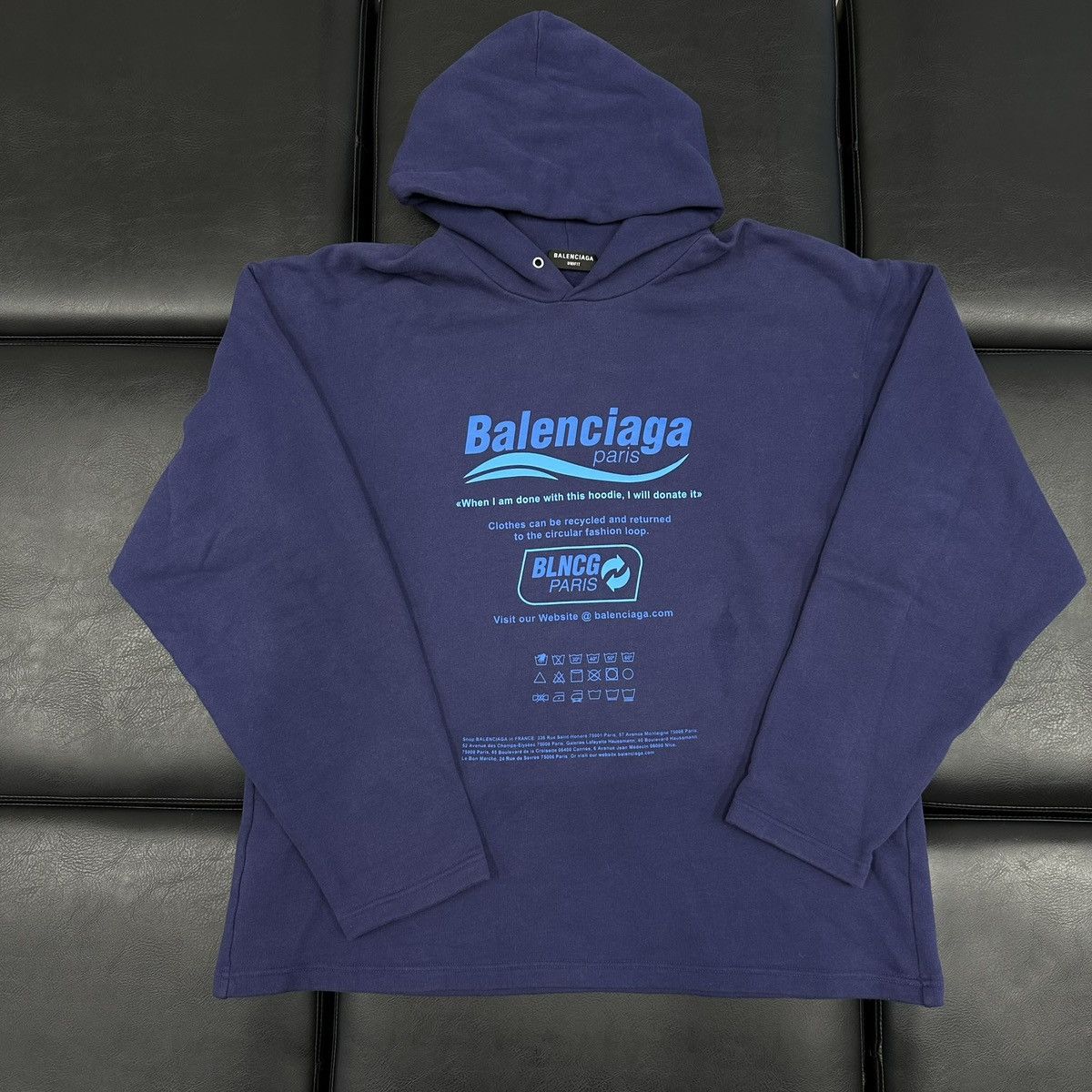 Balenciaga Balenciaga Dry Cleaning Logo Hoodie | Grailed