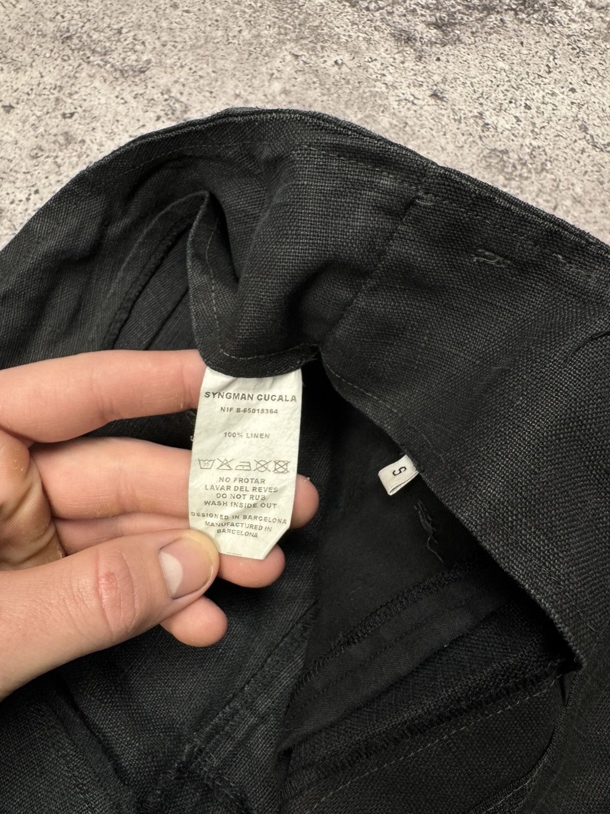 SYNGMAN CUCALA Avant Garde SYNGMAN CUCALA Linen Pants Rick Owens Style Rare Size US 30 / EU 46 - 10 Thumbnail