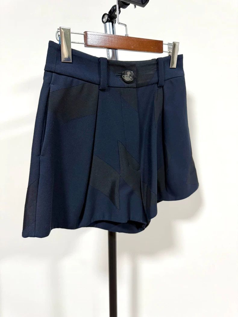 Vivienne Westwood size2 Blue geometric pattern shorts
