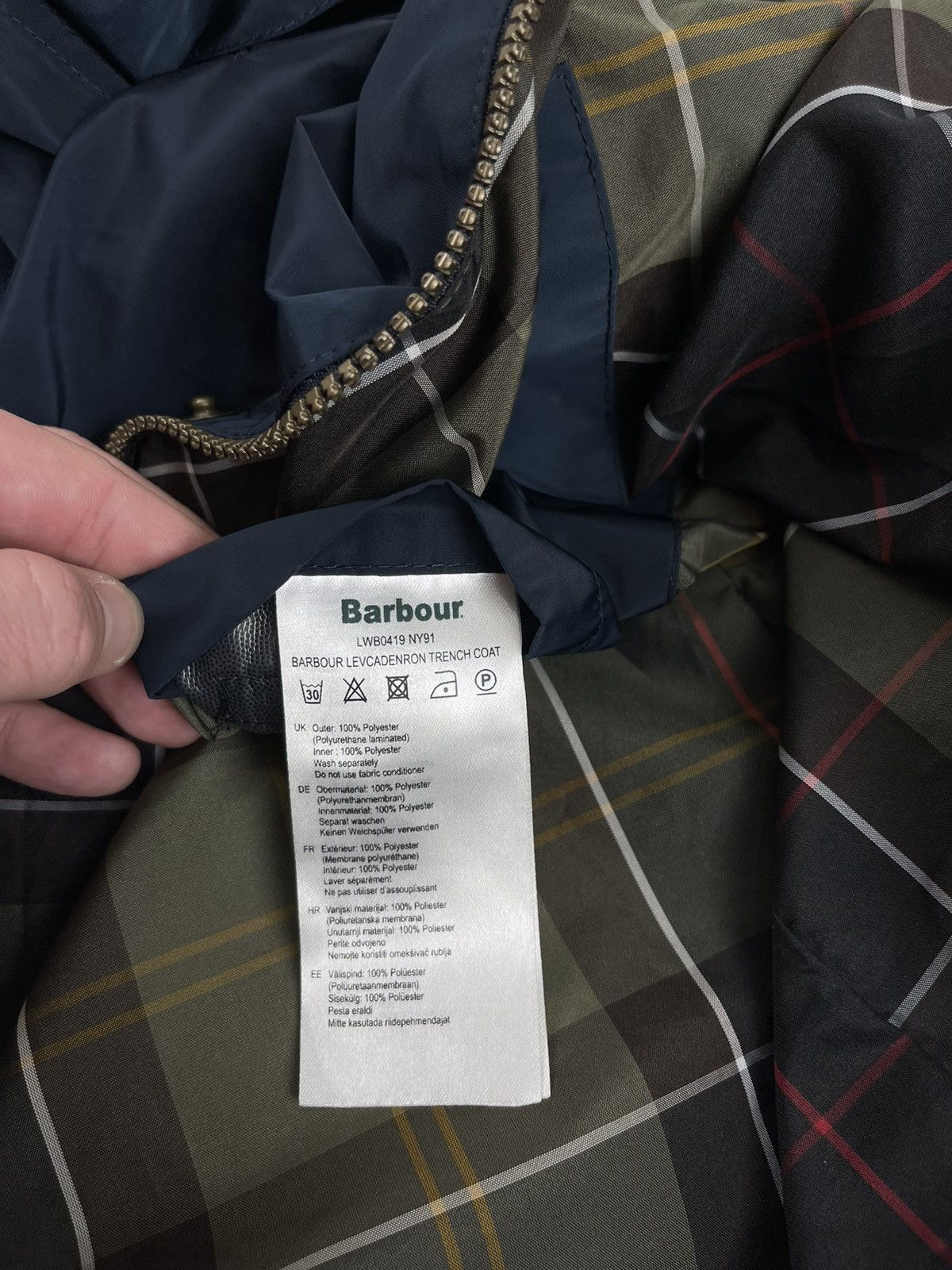 Barbour Barbour Levcadenron Trench Coat Jacket Women’s Size Uk 18 Size XL / US 12-14 / IT 48-50 - 12 Thumbnail