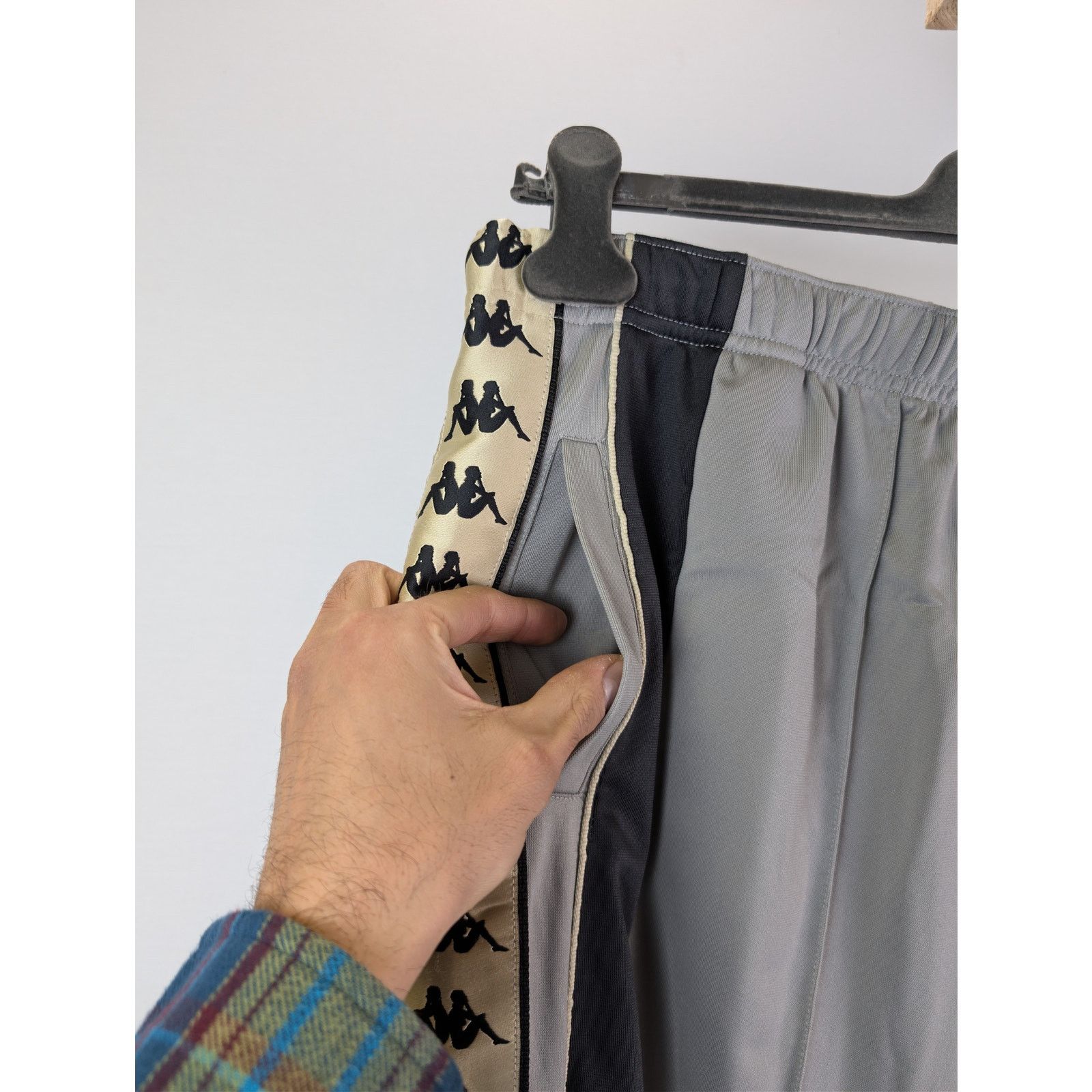Kappa o1rshd1 Elastic Adjustable Track Sweatpants Jogger in Grey Size US 36 / EU 52 - 6 Thumbnail