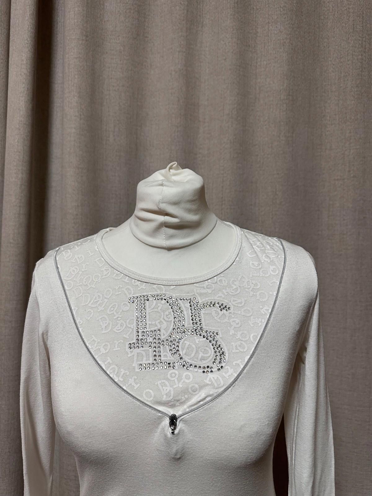 Dior Christian Dior Womens Size Us 8 Long Sleeve Crystals Top Size S / US 4 / IT 40 - 5 Thumbnail