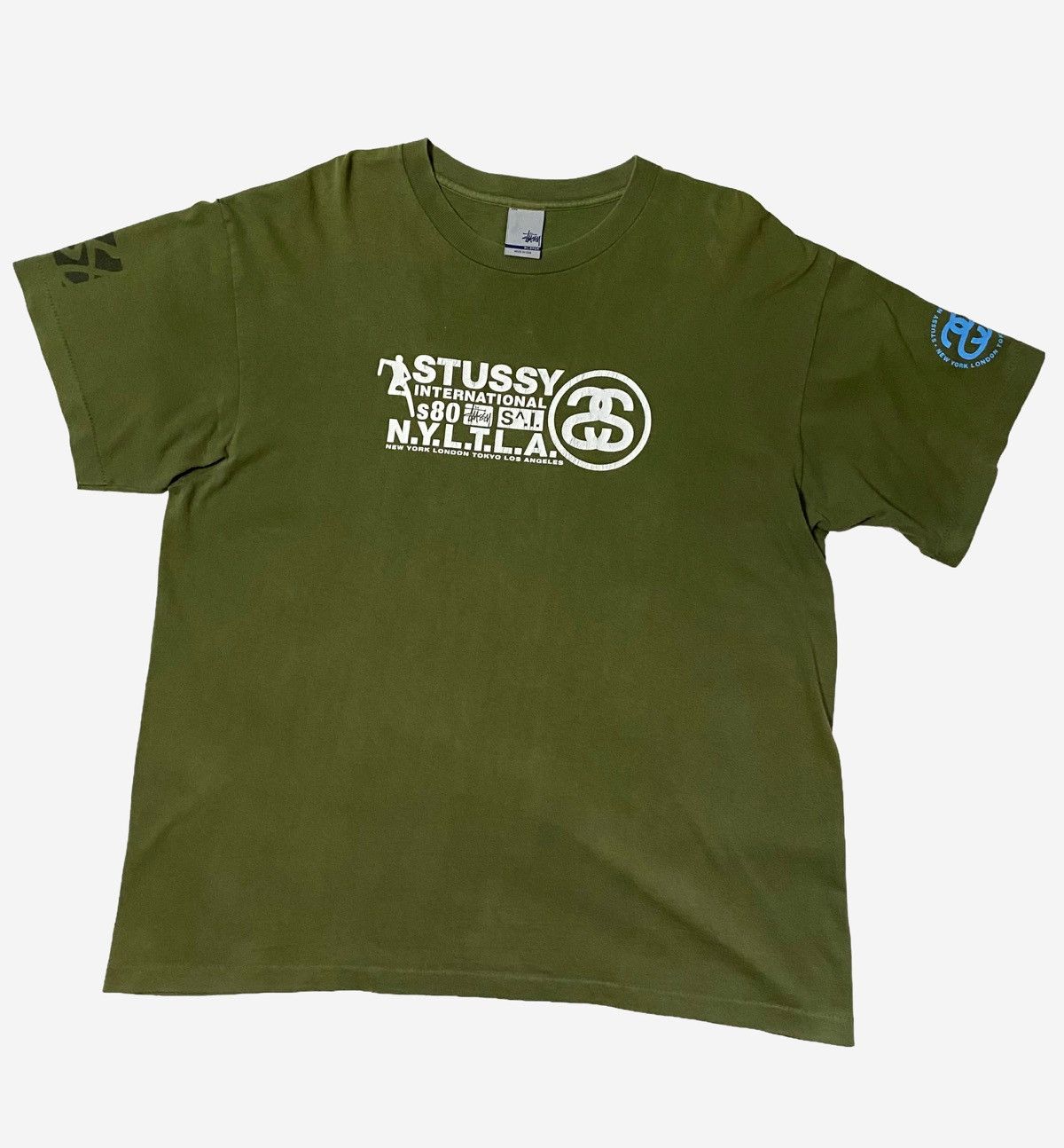 Stussy VINTAGE 80’s STUSSY INTERNATIONAL SINGLE STITCH FADED TEE Size US XL / EU 56 / 4 - 4 Thumbnail