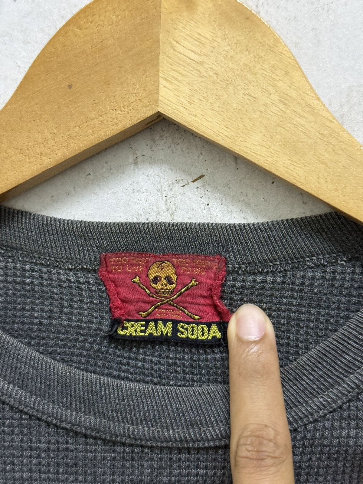 Japanese Brand Cream Soda inspired West Coast Choppers Thermal LS Tees Size US S / EU 44-46 / 1 - 5 Thumbnail