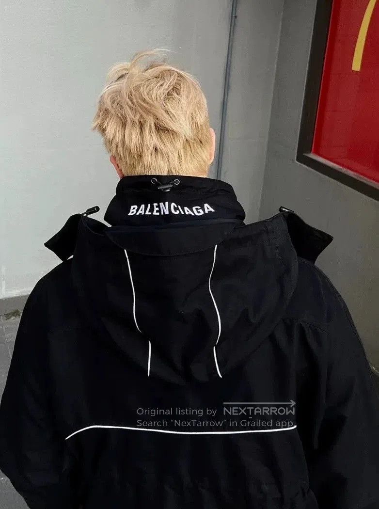Balenciaga balenciaga black hooded parka jacket. Size US L / EU 52-54 / 3 - 4 Thumbnail