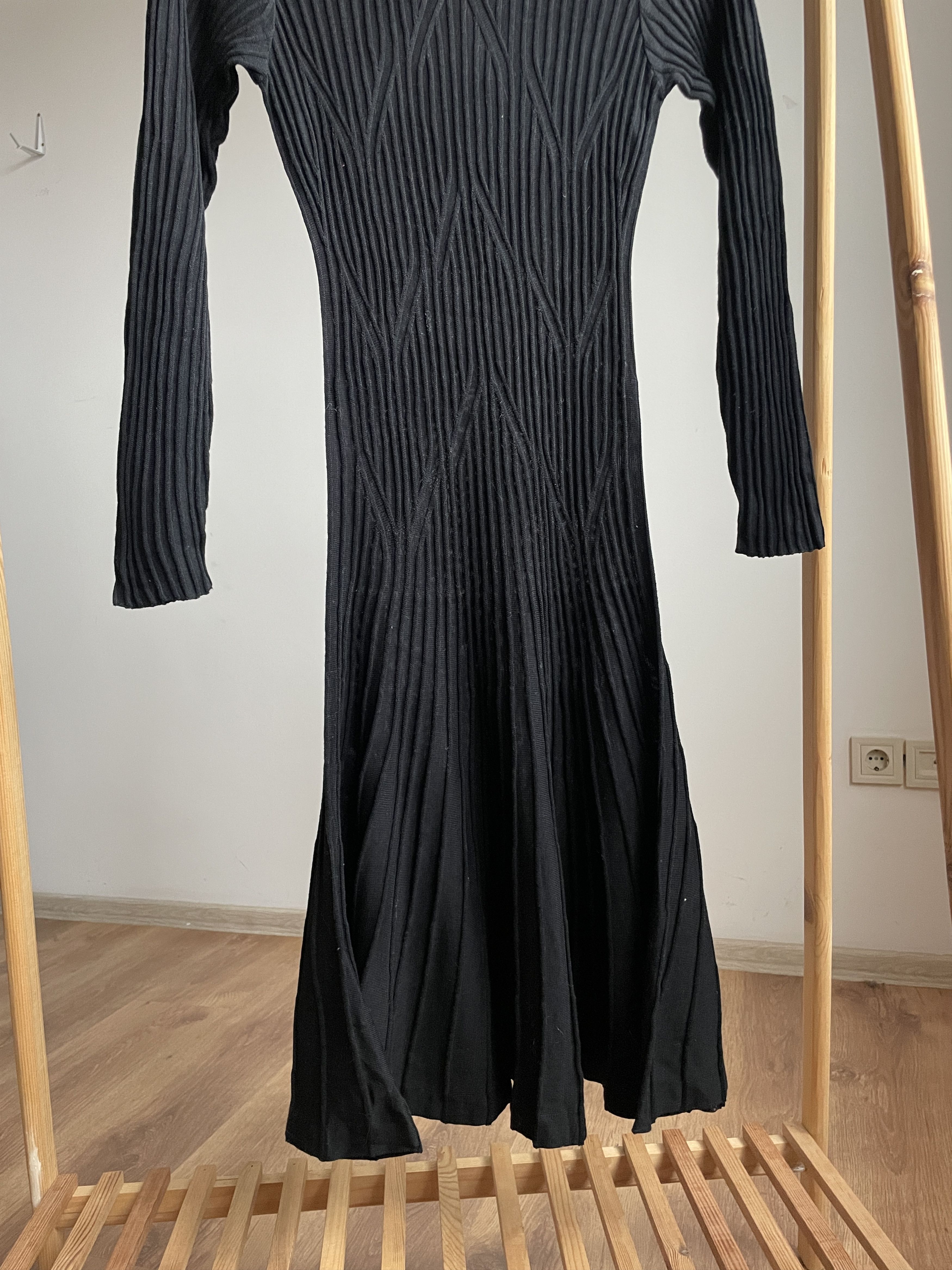 Other Peruvian Connection Pima Cotton Rib Knit Flared Dress Size XS / US 0-2 / IT 36-38 - 4 Thumbnail