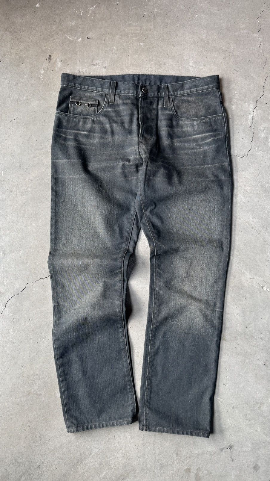 Gucci Gucci | Tomford | Horsebit | Vintage Wash Denim Size US 34 / EU 50 - 1 Thumbnail