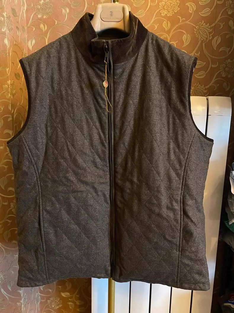 Loro Piana LORO PIANA Cashmere double-sided vest Size US XL / EU 56 / 4 - 2 Thumbnail
